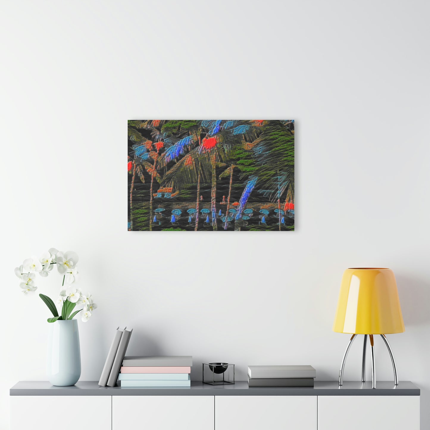Acrylic Prints (French Cleat Hanging) ... "The Royal Hawai'ian: Waikiki Beach_Beach" ... Honolulu, HI ... Ocotber 2014 (Halloween) ... Original Works ...