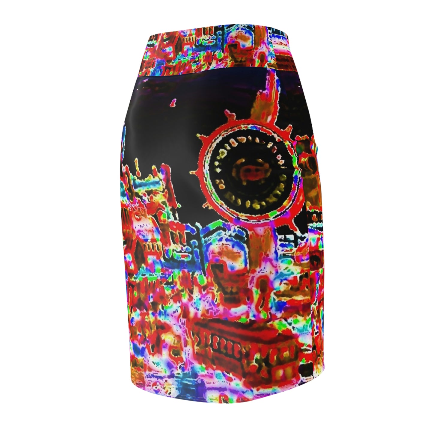 Women's Pencil Skirt ... "No.9 Fishermen's Grotto - Fishermen's Wharf, SF, California" ... Family Archives: 1970's ... Original Works ...