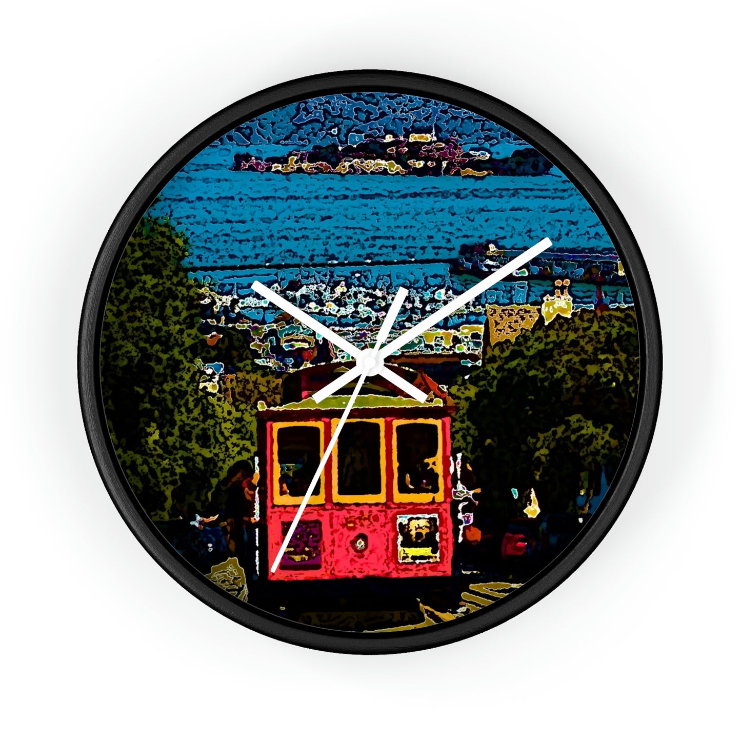 Wall clock ... San Francisco ... 'A Rice-A-Roni-A-San Francisco Treat' ... "A Cable Car Classic" ... Family Archives: 1973 ... Original Works ...