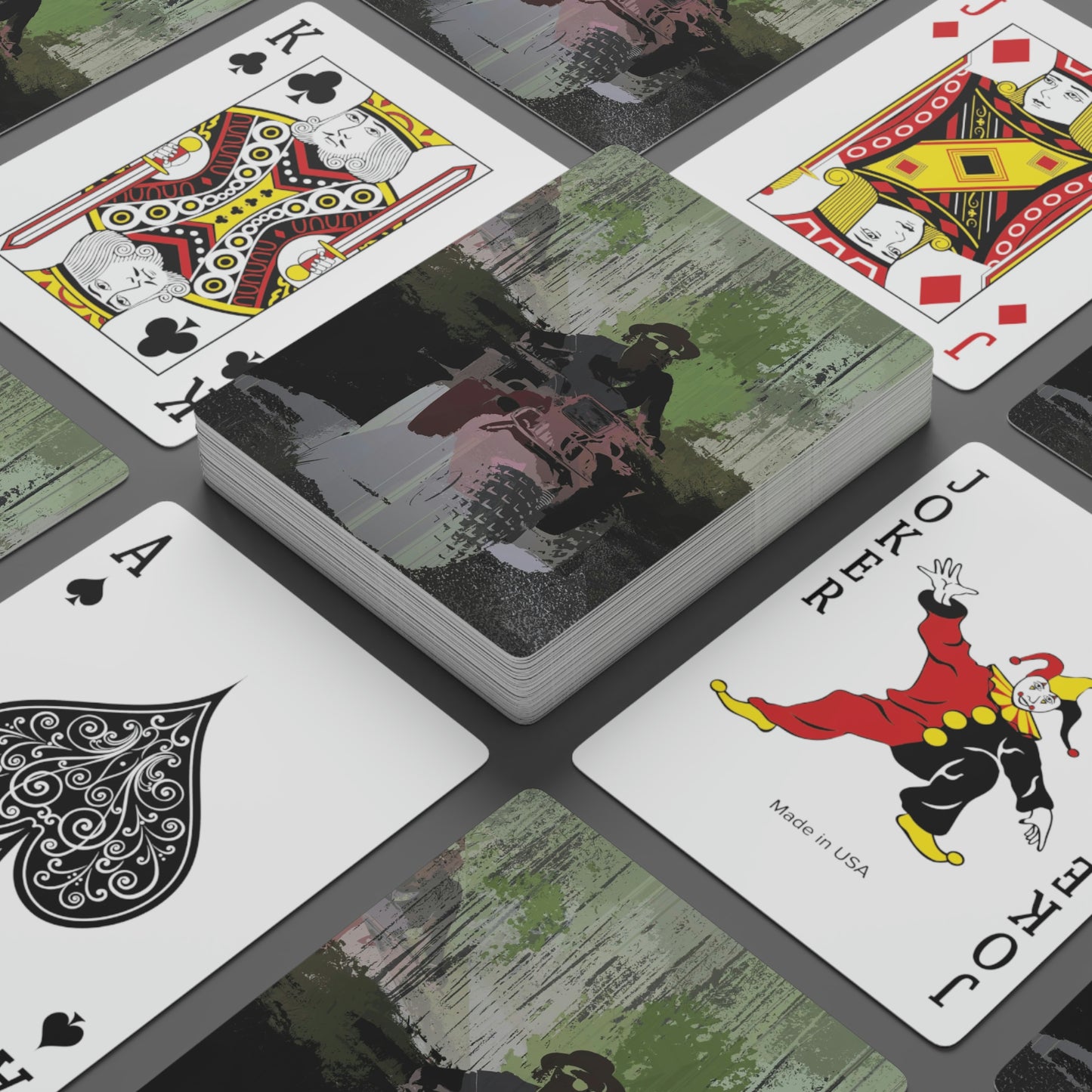 Custom Poker Cards ... 3-Wheeln' N' Groovin The Mountain Roads ... Central Idaho ... Original Works ...