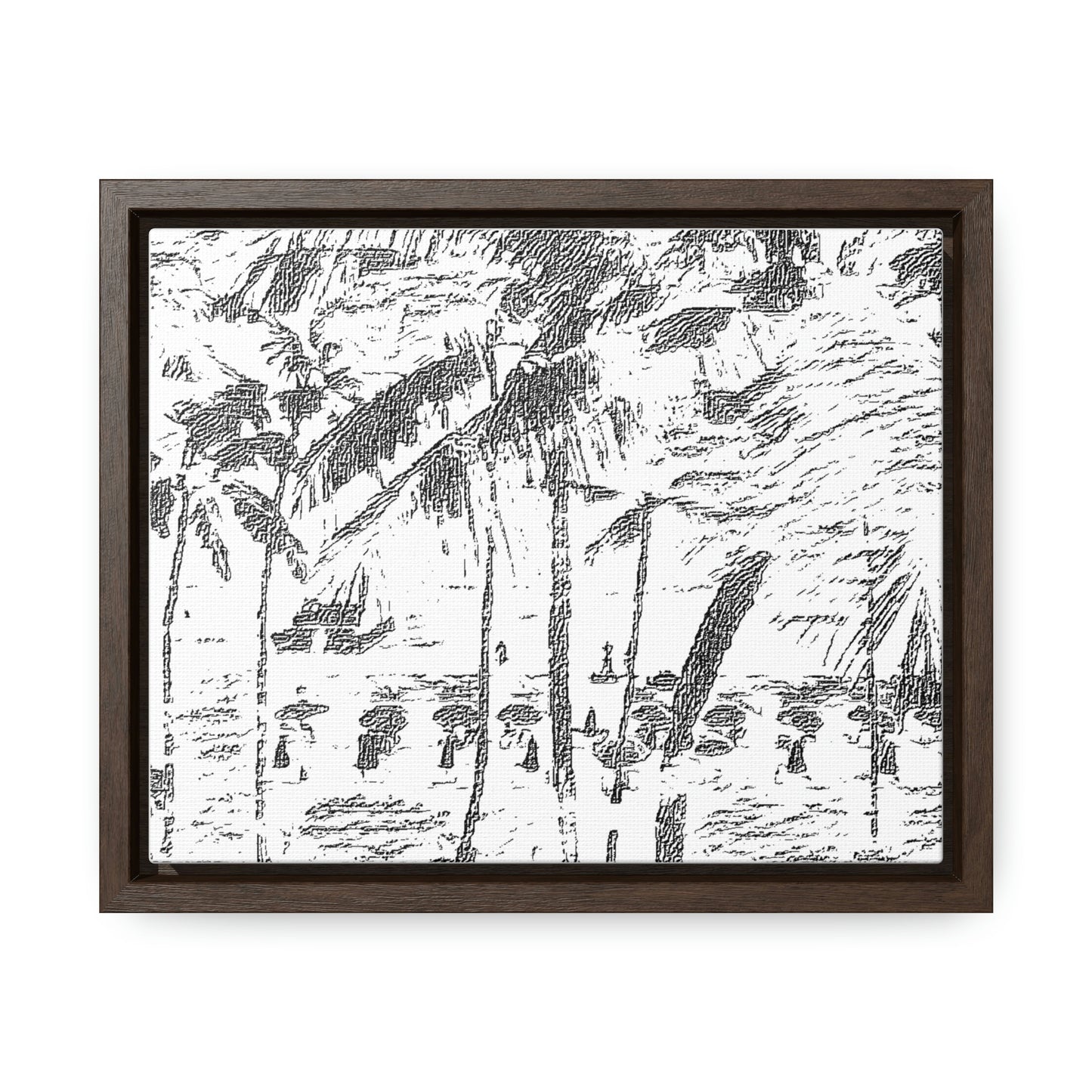 Gallery Canvas Wraps, Horizontal Frame ... "The Royal Hawai'ian: Waikiki Beach_Beach" ... Honolulu, HI ... Ocotber 2014 (Halloween) ... Original Works ...