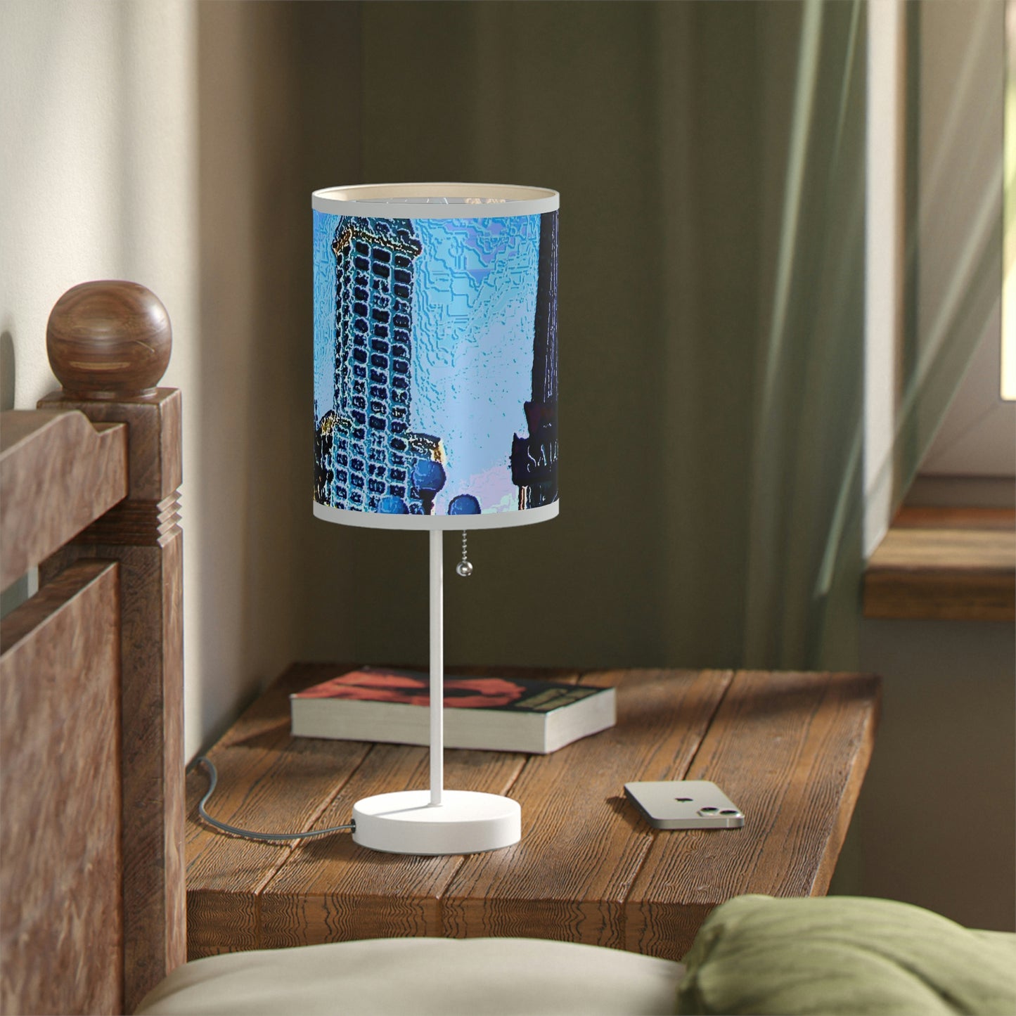 Lamp on a Stand, US|CA plug ...  Pioneer Square & Smith Tower ... 'That World Famous View' ... Colleague Supplied Photo ... Original Works ...