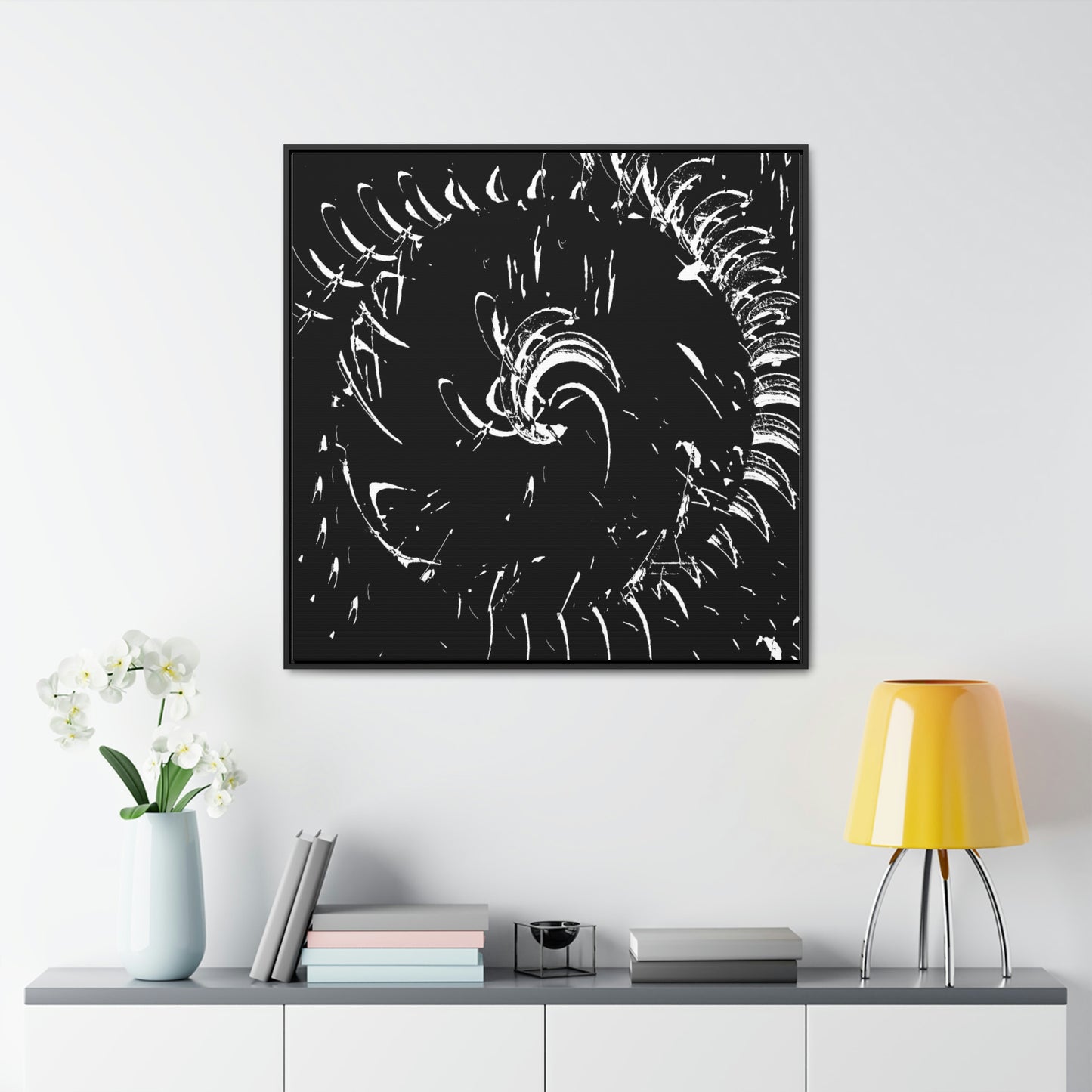 Gallery Canvas Wraps, Square Frame ... "Waning Moon" ... Central Idaho ... October 2022 ... Rendering Time: 22 Hours ... Original Works ...