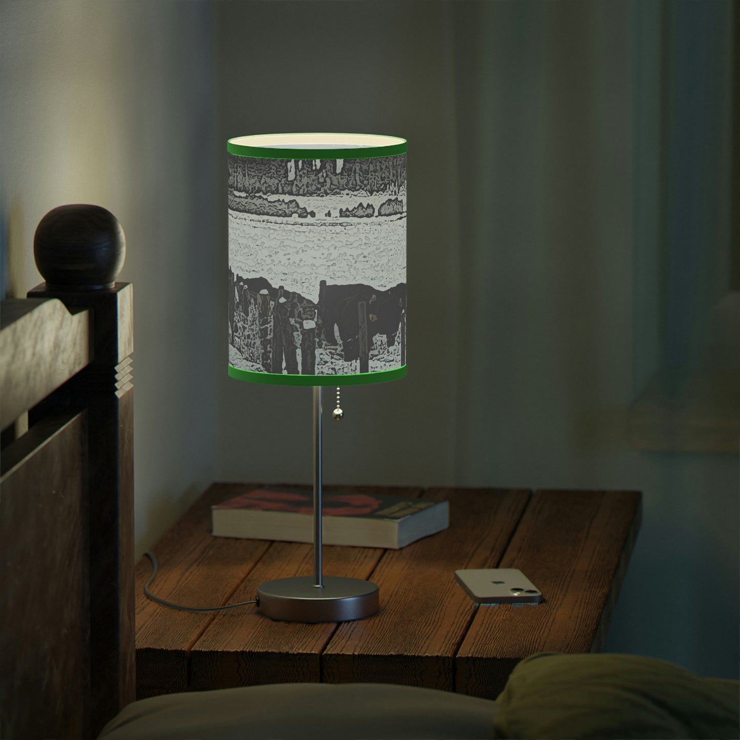 Lamp on a Stand, US|CA plug ... A Quiet Morning ... "Along The Red River & Nature Preserve Plateau" ... Jan23 ... Original Works ...