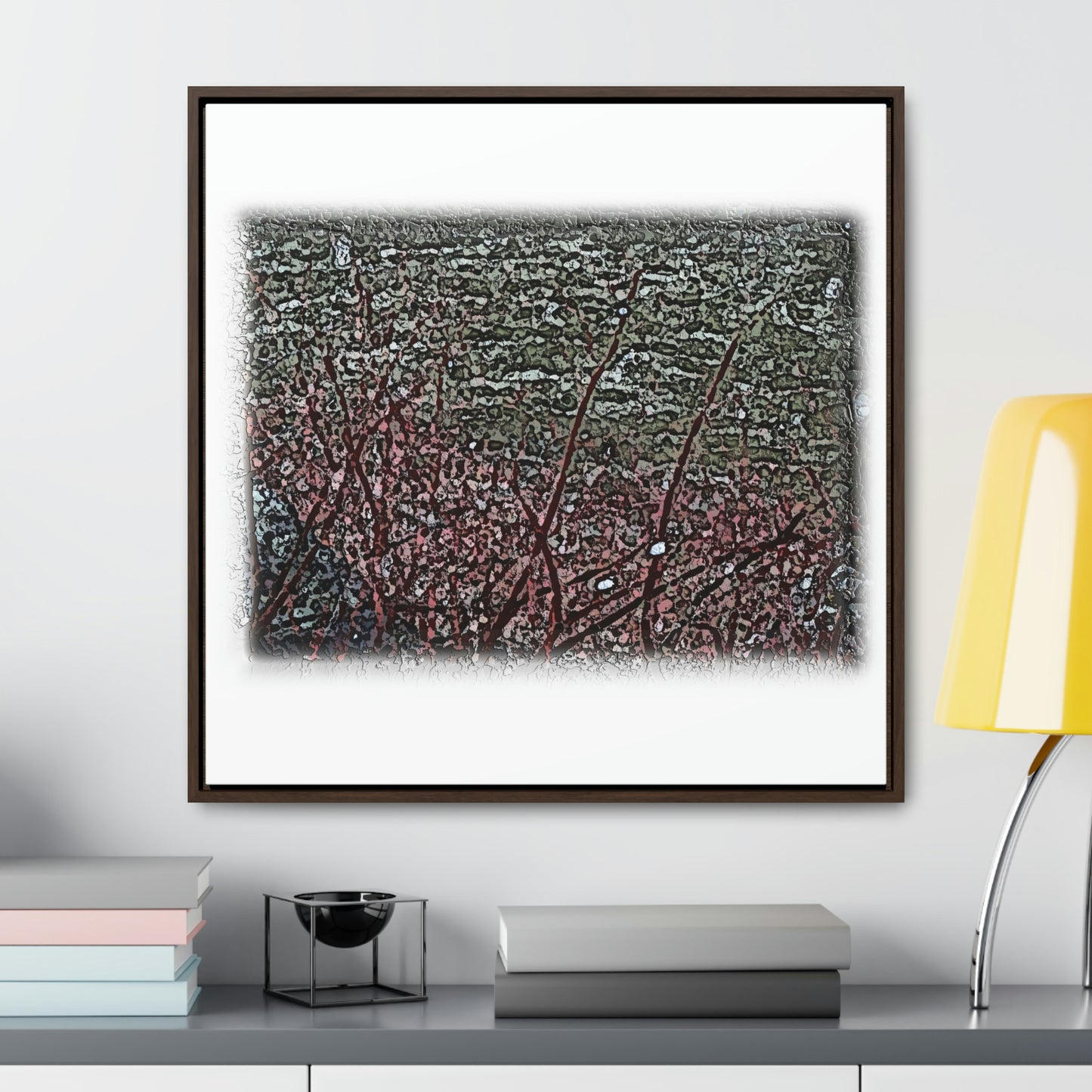 Gallery Canvas Wraps, Square Frame ... "A River Runs Through It" ... Red-Osier-Dogwood (Cornus Stonlifera 'Rubra') .. Original Works ... Central Idaho ...