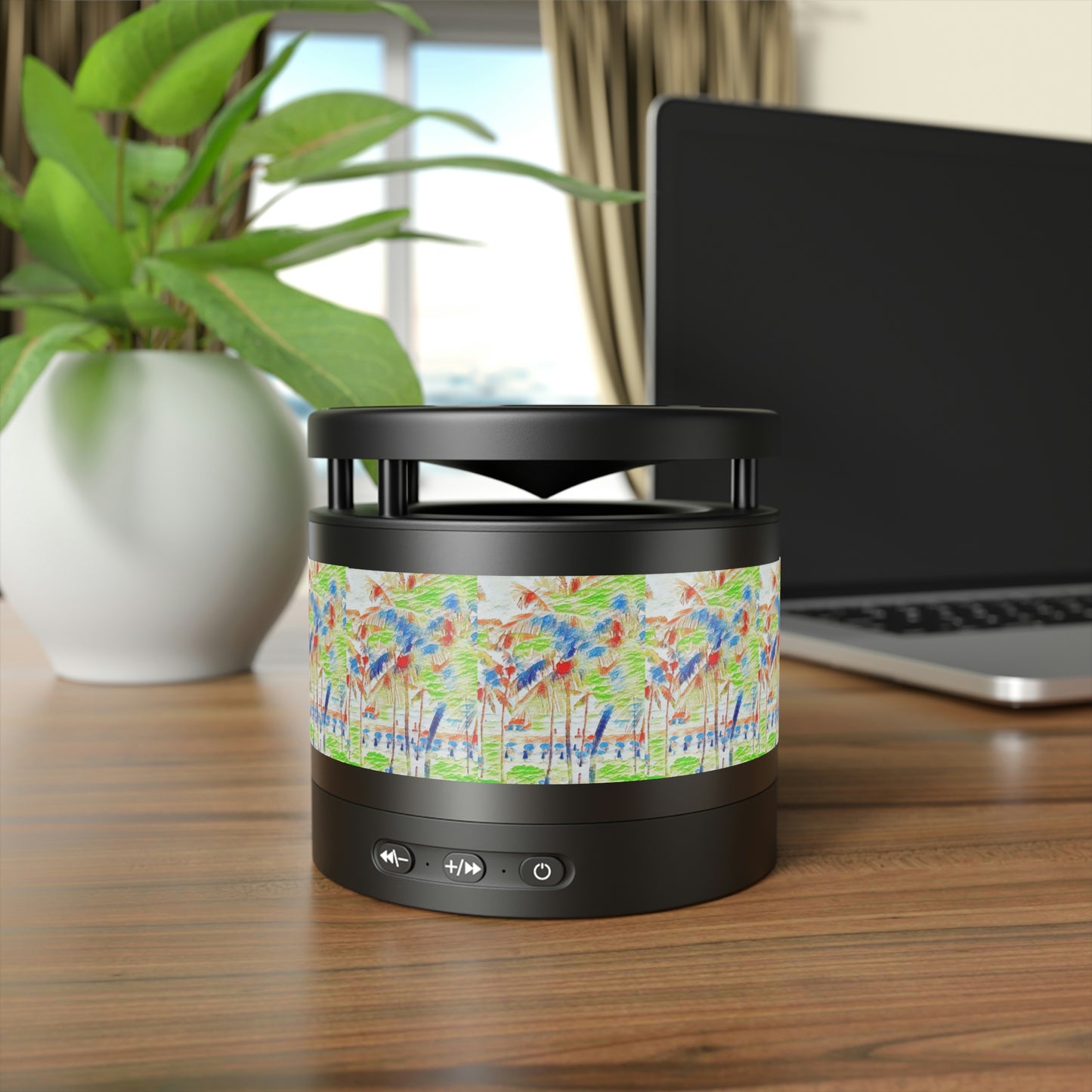 Metal Bluetooth Speaker and Wireless Charging Pad ... "The Royal Hawai'ian: Waikiki Beach_Beach" ... Honolulu, HI ... October 2014 (Halloween) ... Original Works ...