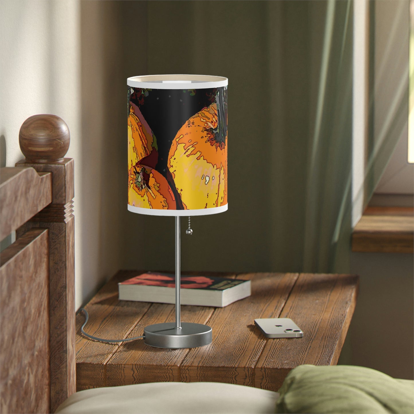 Lamp on a Stand, US|CA plug ... "A Lantern Within A Jack-O-Lantern" ...
