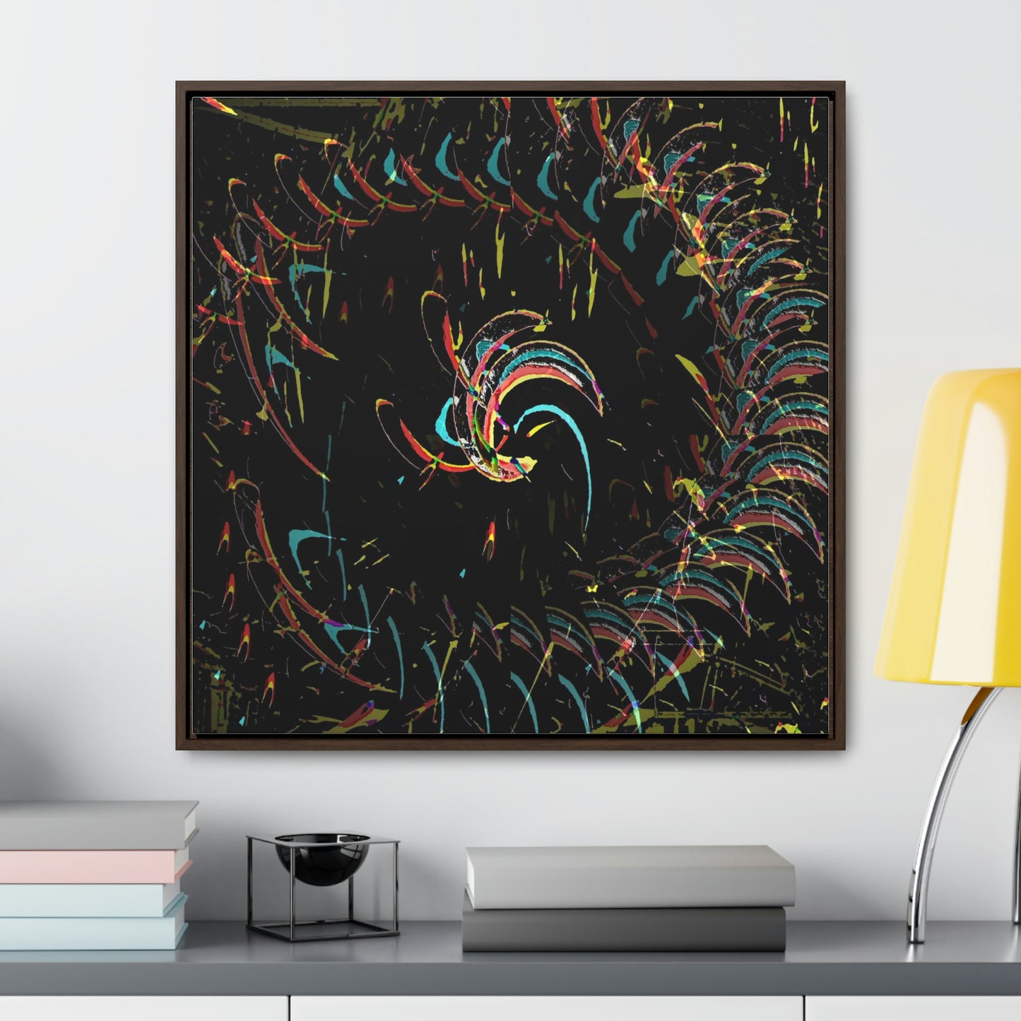 Gallery Canvas Wraps, Square Frame ... "Waning Moon" ... Central Idaho ... October 2022 ... Rendering Time: 22 Hours ... Original Works ...