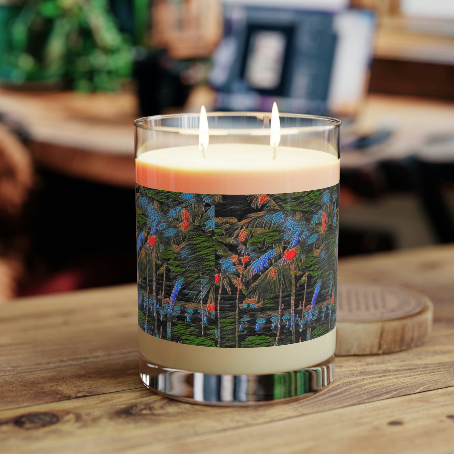 Scented Candle - Full Glass, 11oz ... "The Royal Hawai'ian: Waikiki Beach_Beach" ... Honolulu, HI ... Ocotber 2014 (Halloween) ... Original Works ...