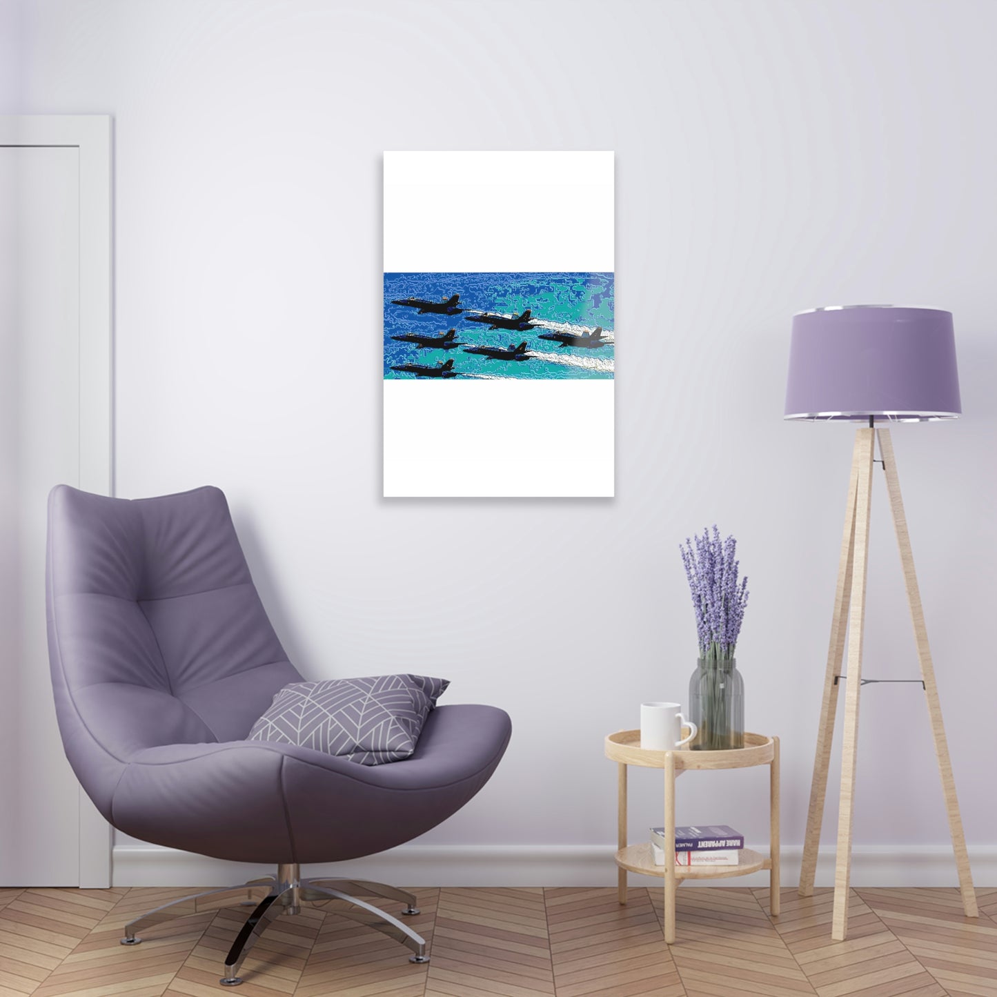 Acrylic Prints ... Seattle Seafair ..."Blue Angels Run Over Lake Washington" ... Circa Mid 1980's ... Dr FJ Holt ... Original Works ...