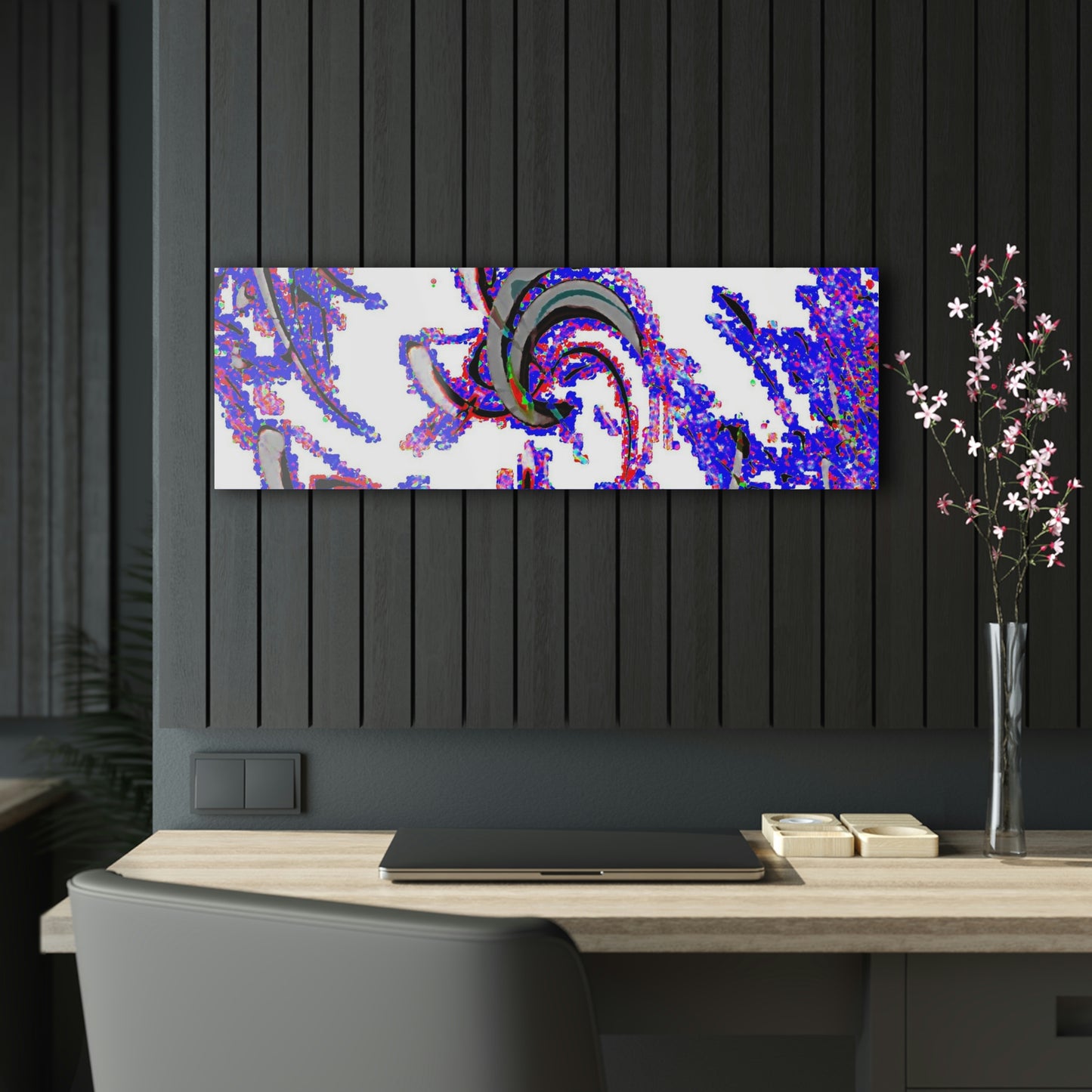 Acrylic Prints ... "Waning Moon" ... Central Idaho ... October 2022 ... Rendering Time: 22 Hours ... Original Works ...