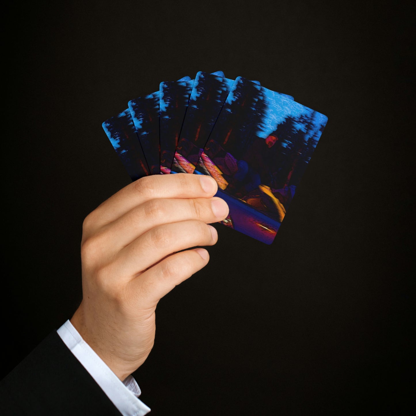 Custom Poker Cards ... Two Modes Of Winter Transportation ... "Which One To Drive Next?" ... Choices-Choices-Choices ... Circa 4Jan23 ... Original Works ...