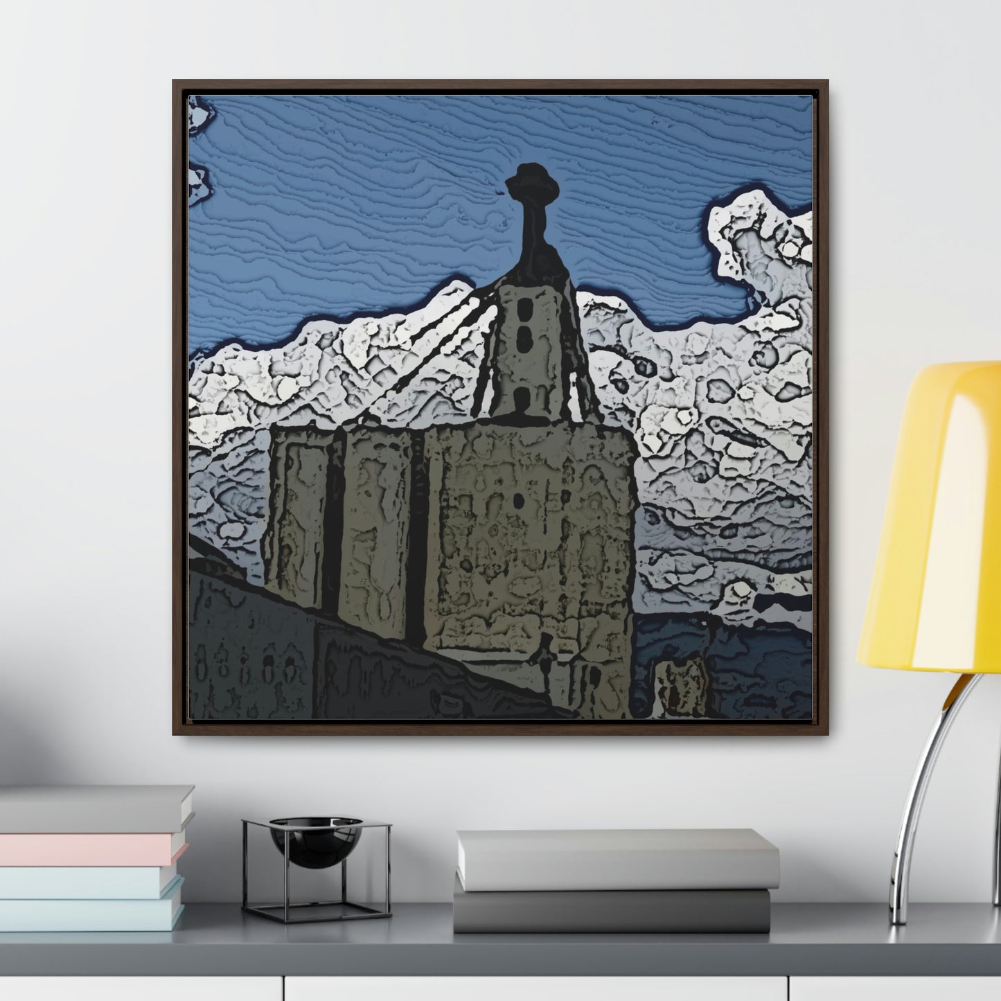 Gallery Canvas Wraps, Square Frame ..."ICP: Idaho County Propane ... 'Production Facilities Grangeville, Idaho' ... "  Original Works: Rendering Time: 10 Hours ...