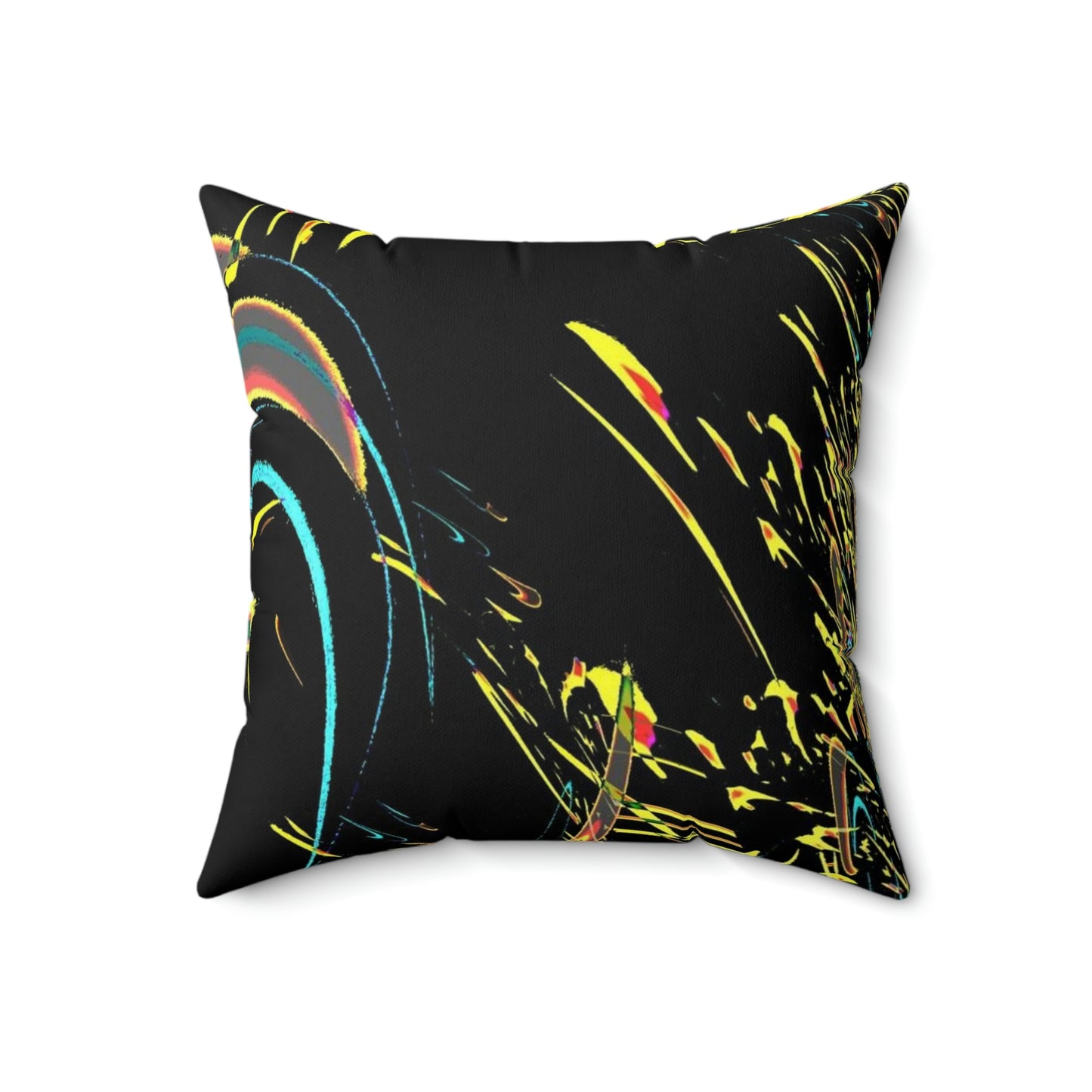 Spun Polyester Square Pillow ... "Waning Moon" ... Central Idaho ... October 2022 ... Rendering Time: 22 Hours ... Original Works ...
