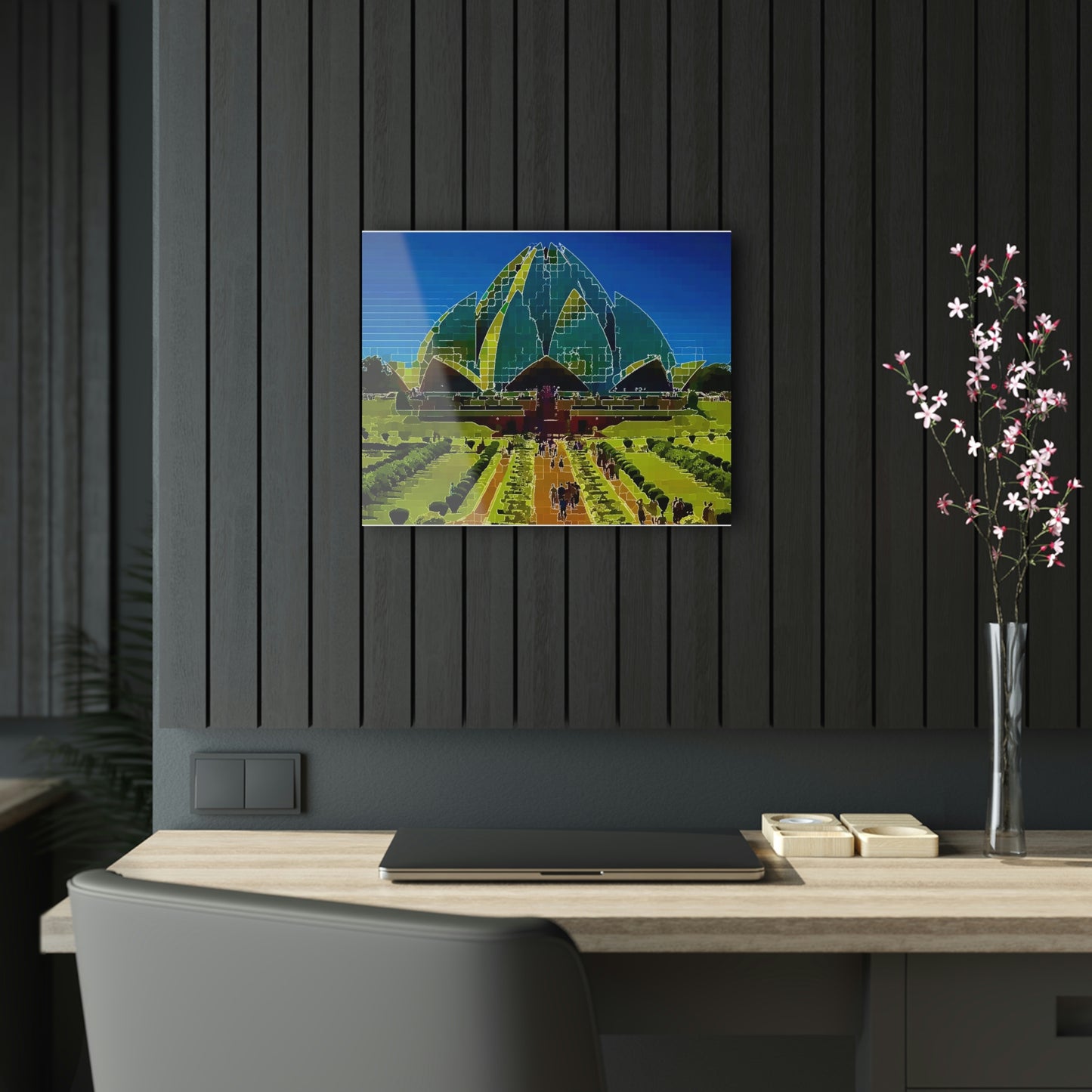Acrylic Prints ... 'Bahai'i House-Of-Worship' ... "Lotus Temple: Delhi, India, 2008" ... Original Works ...