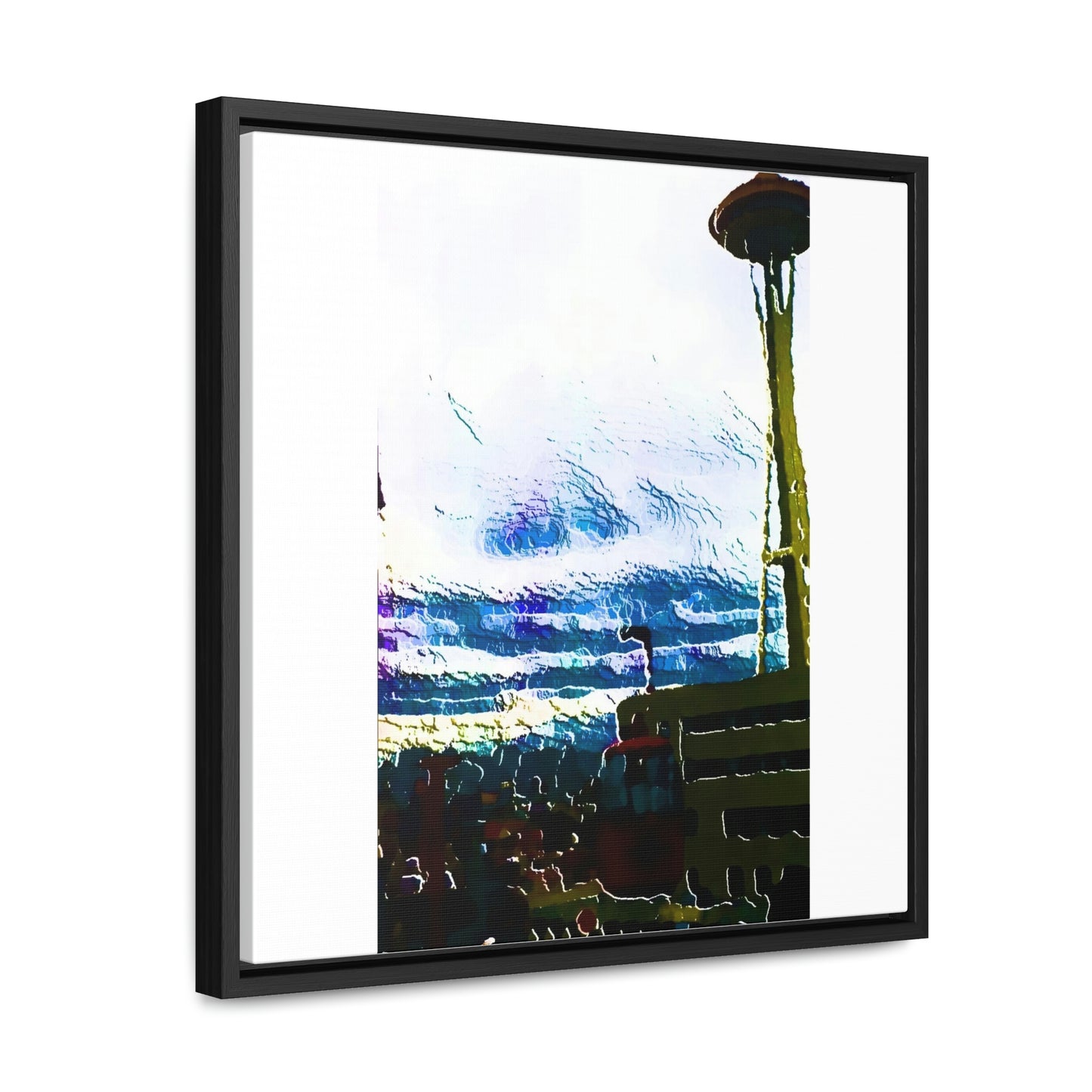 Gallery Canvas Wraps, Square Frame ... Air Tram-Way Gondola & Seattle Space Needle: Seattle World's Fair: 1962 ... Original Works ...