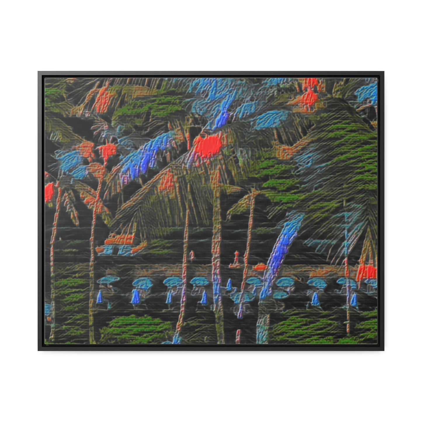 Gallery Canvas Wraps, Horizontal Frame ... "The Royal Hawai'ian: Waikiki Beach_Beach" ... Honolulu, HI ... Ocotber 2014 (Halloween) ... Original Works ...