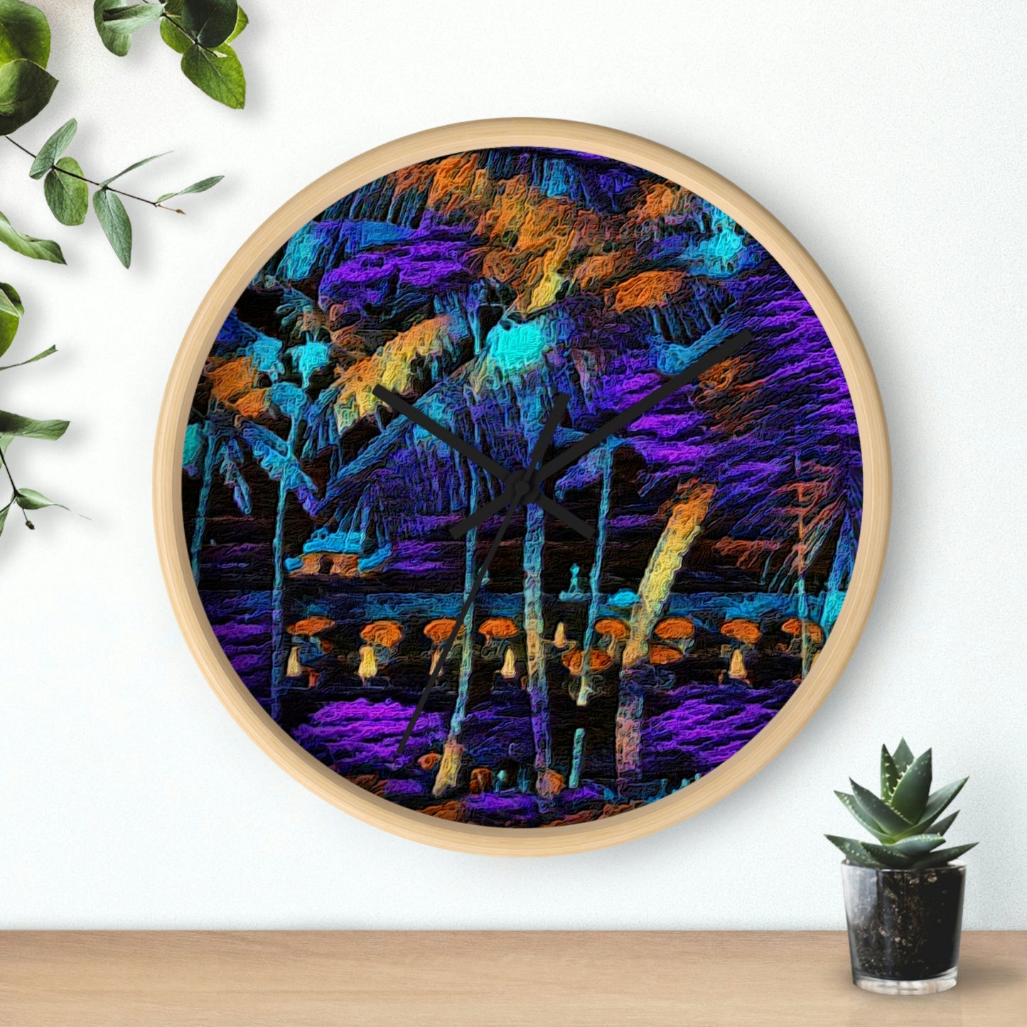 Wall Clock ... "The Royal Hawai'ian: Waikiki Beach_Beach" ... Honolulu, HI ... Ocotber 2014 (Halloween) ... Original Works ...