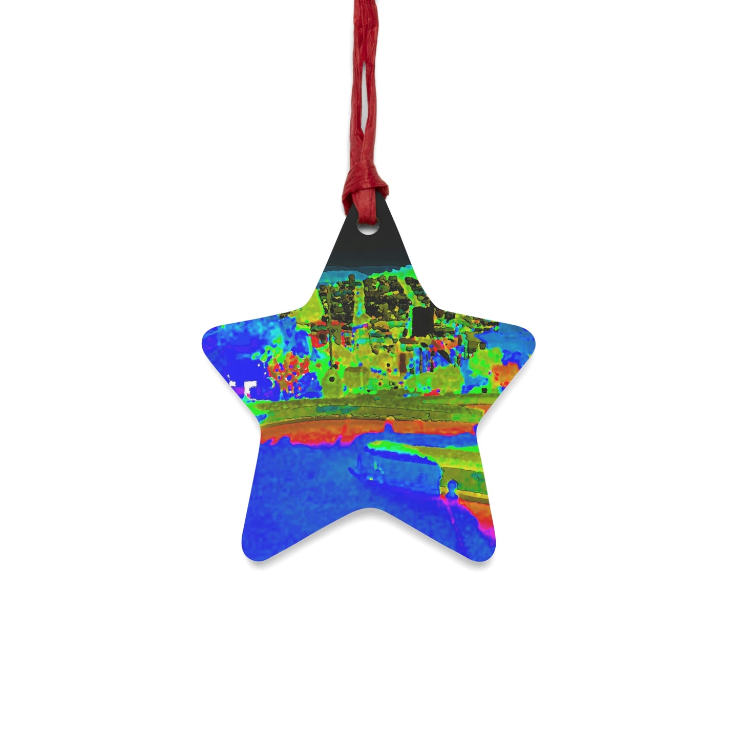Wooden Ornaments ... "Lombard Street San Francisco, CA, USA" ... Family Archives 1970's ... Original Works ...
