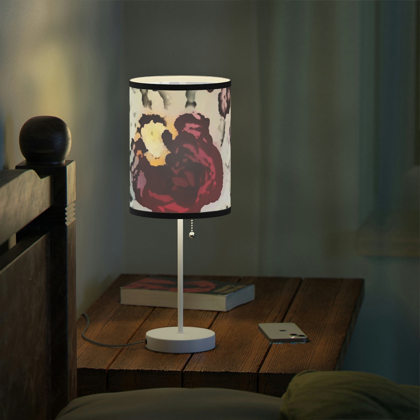 Lamp on a Stand, US|CA plug ... "A Friendly Flower" ... Pointsettia 'Pointing' ... Original Works ... (Supplied Photograph) ...