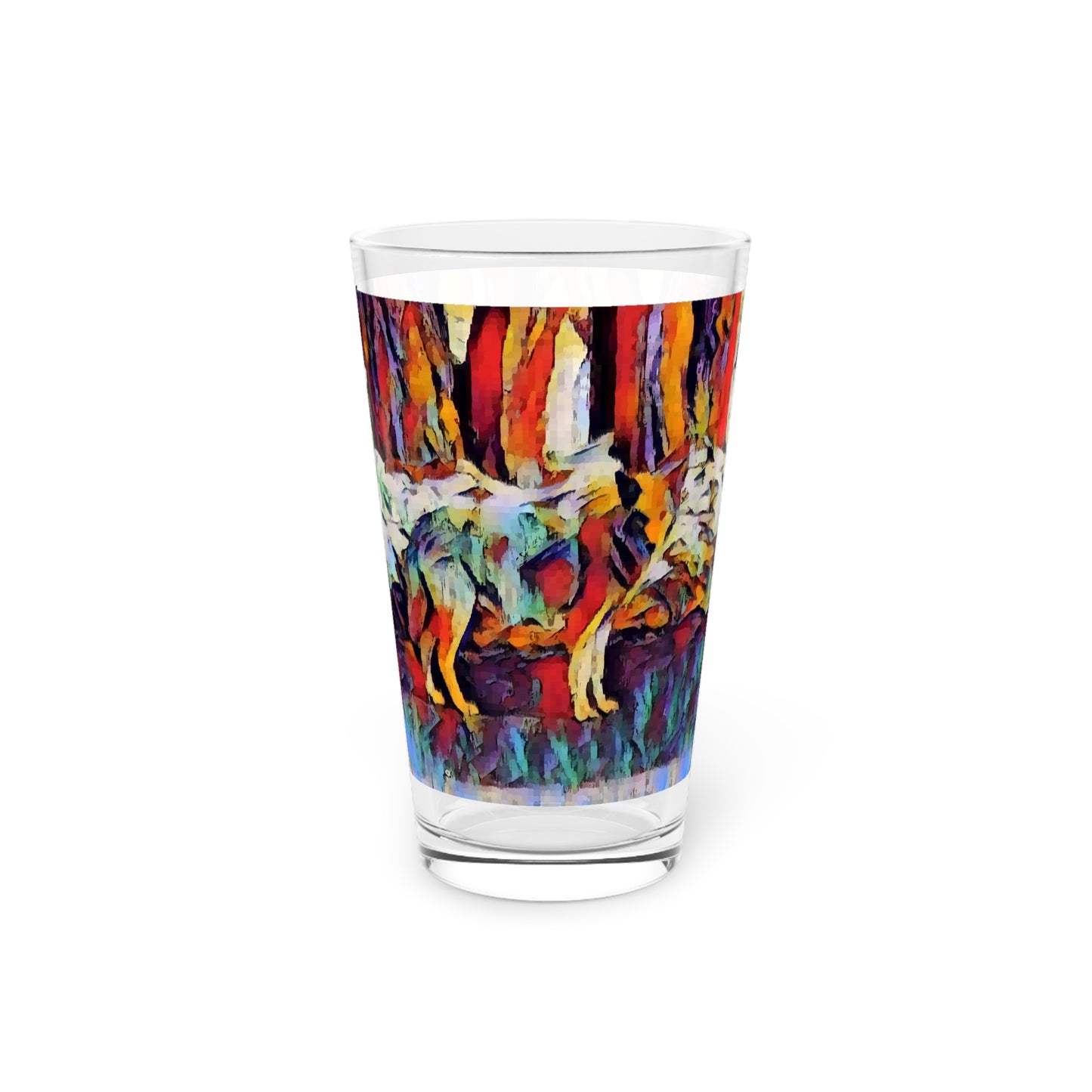 Pint Glass, 16oz ... Coyote ... "Yosemite Valley: Circa May23 ... KPH Base Photo" ... Original Works ...