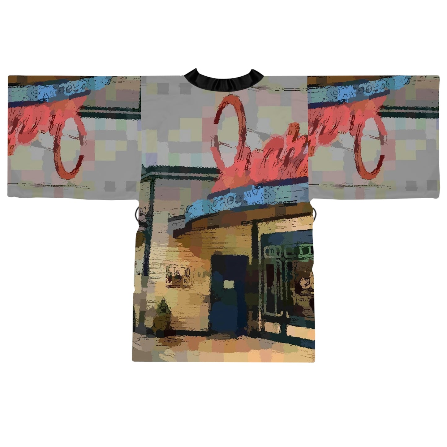 Long Sleeve Kimono Robe ...  In-A-Hurry & Stressed? ... Remember: Keep "Clam" ... Clam_Happy ...  'Ivars: Seattle Waterfront' ... Personal Archives ... Original Works ...