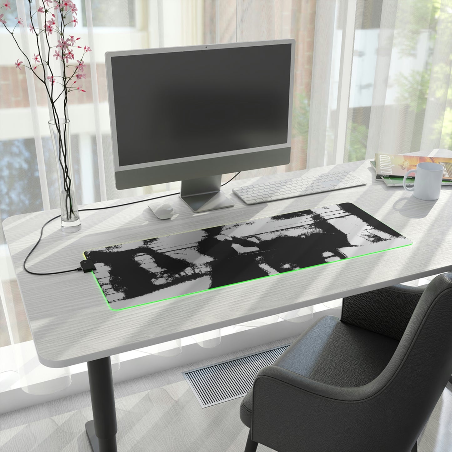 LED Gaming Mouse Pad ... Dublin's "Molly Malone Along Grafton Street" ... Cryin' Cockels & Muscles Alive-Alive-Oh ... Circa 2003 ... Original Works ...