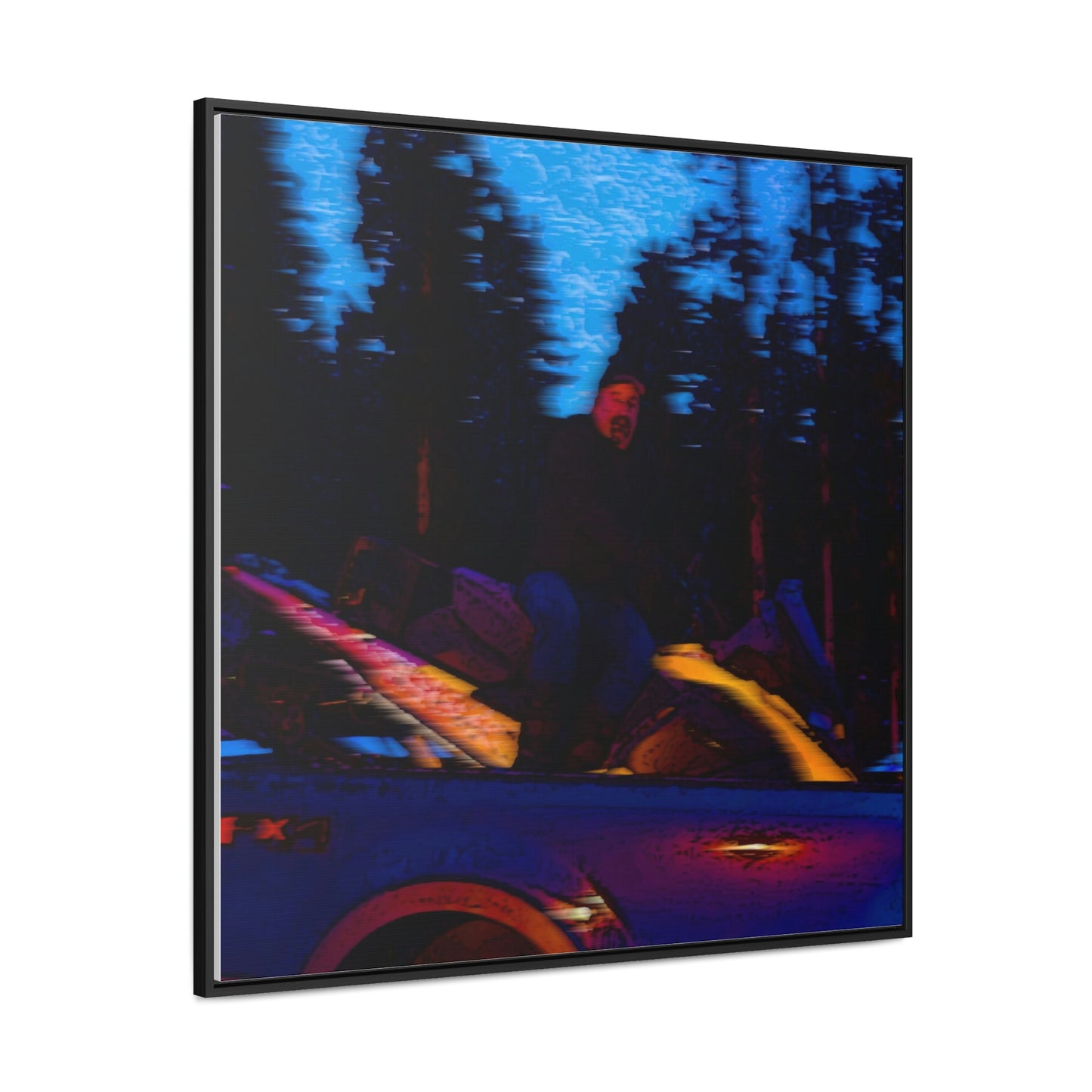 Gallery Canvas Wraps, Square Frame ... Two Modes Of Winter Transportation ... "Which One To Drive Next?" ... Choices-Choices-Choices ... Circa 4Jan23 ... Original Works ...