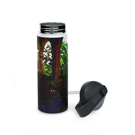 Stainless Steel Water Bottle, Standard Lid ... Lanai & Rocking Chairs At: 'The Pink Palace' ... The Royal Hawai'ian ... Honolulu, HI ... '27Oct2014' ... Original Works ...