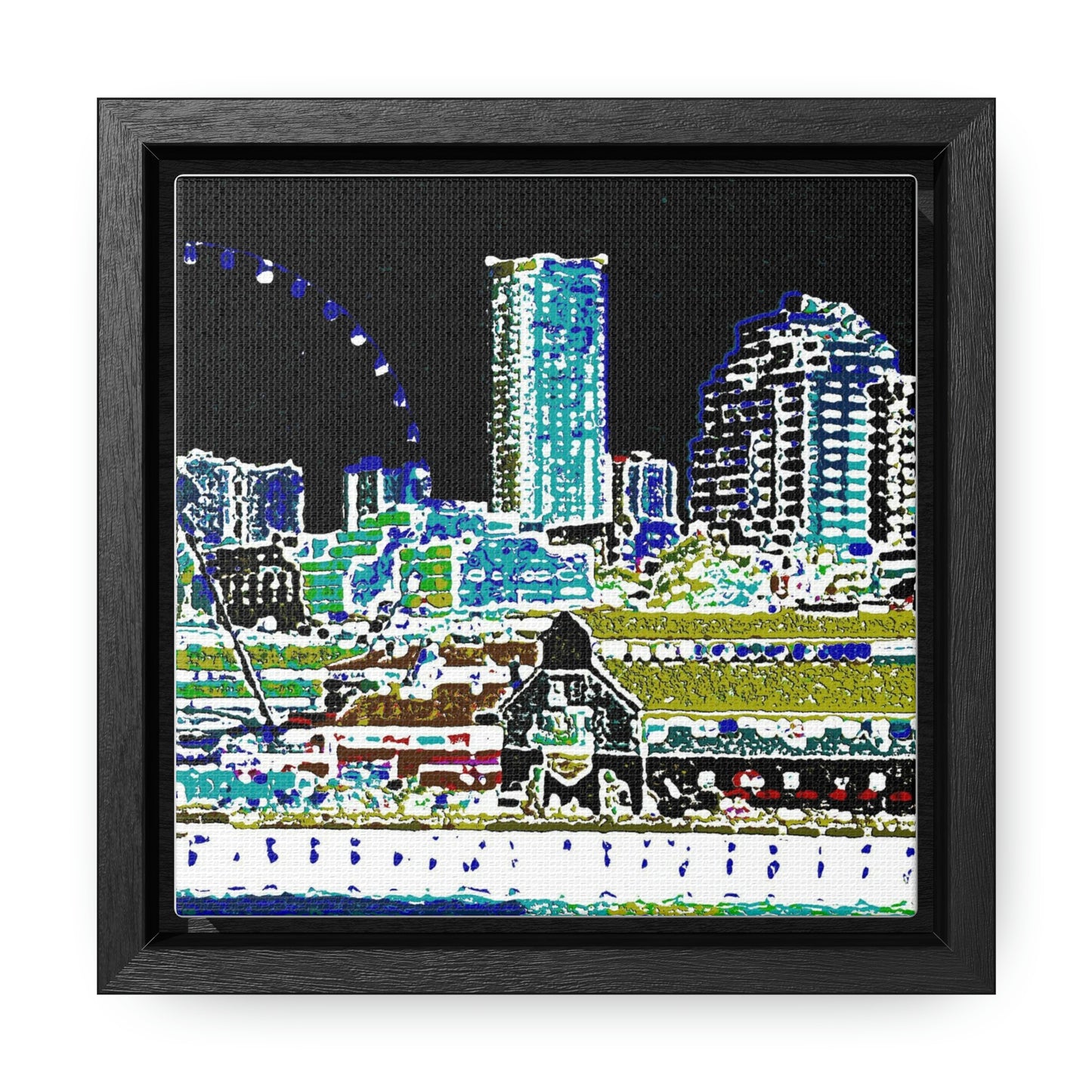 Gallery Canvas Wraps, Square Frame ... That Classic Wheel ... 'Seattle's Wheel' ... & Old Classic Waterside Vendors ...  'Family Archives' ... Original Works ...