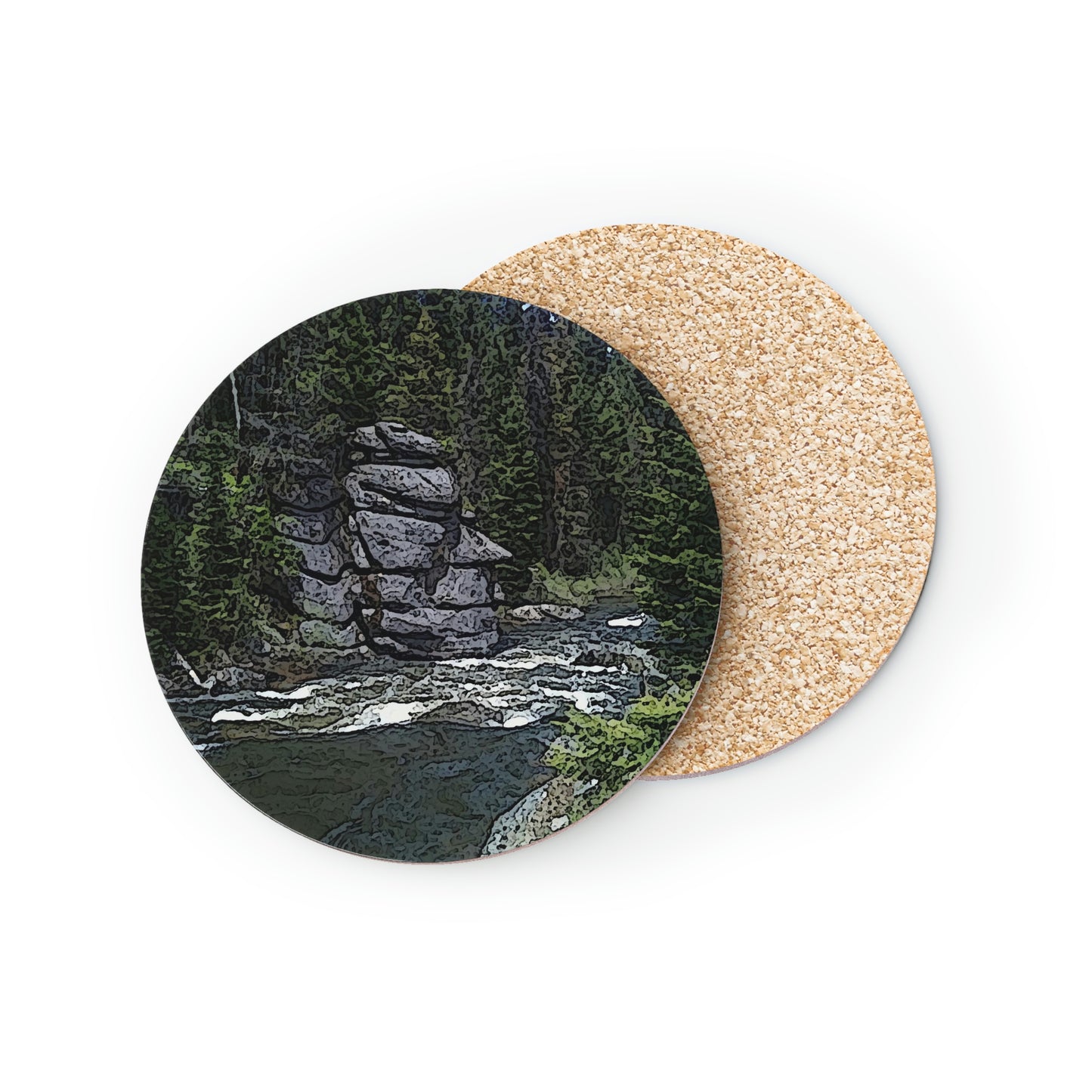 Coasters ..."I Am Innocent" ... Tricky-Dick Immortalized ... Nixon Rock: Along The River ... Central Idaho, Summer 2020 ... Original Works ...