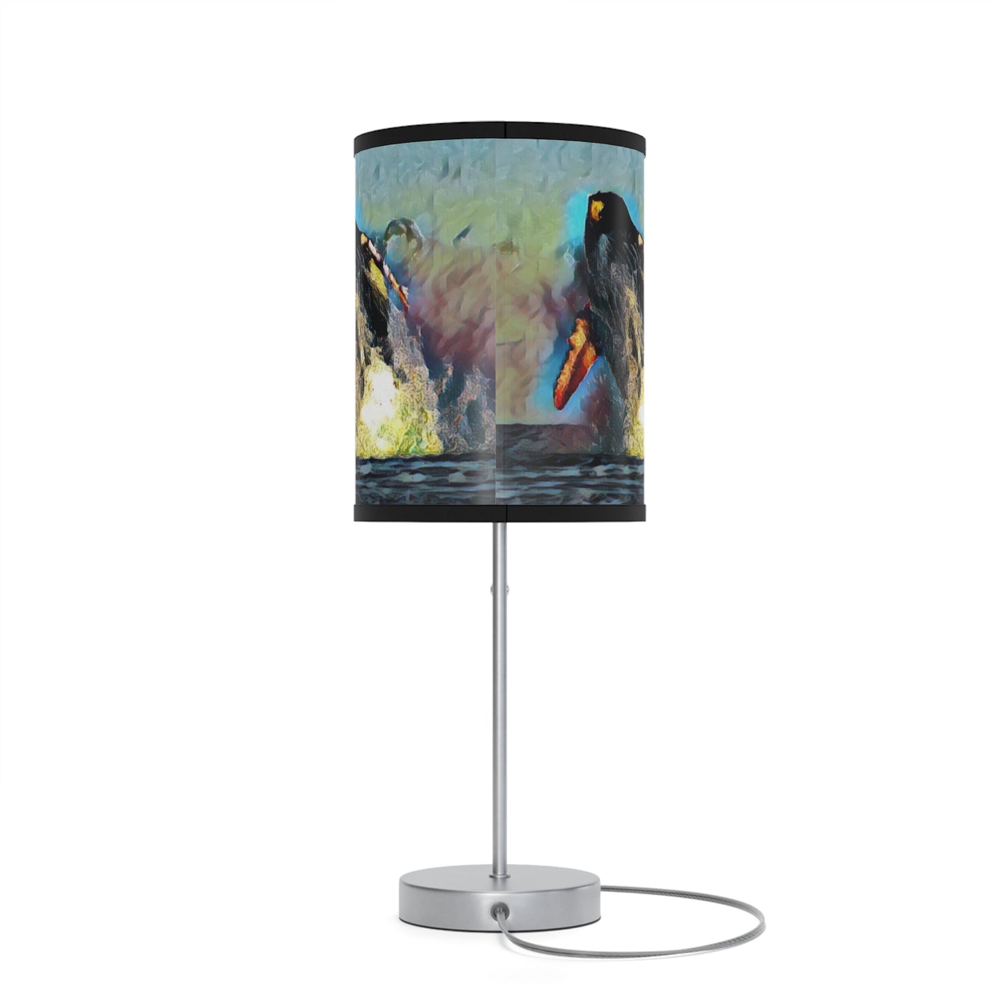 Lamp on a Stand, US|CA plug ... An Extraordinary Humpback Breach ... 'With Explosive Energy' ... Family Archives (KPH) ... Circa: 21st Century. Maui, HI ... Original Works ...