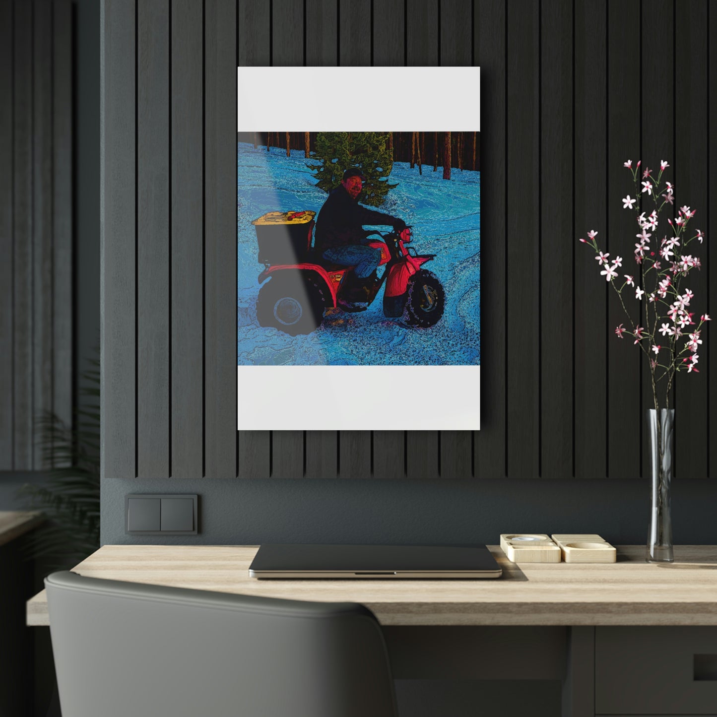 Acrylic Prints ... There's 2-Wheelin ... There's 4-Wheelin ... 'And-Of-Course' ... "There's 3-Wheelin-In-The-Snow" ...  Original Works ...