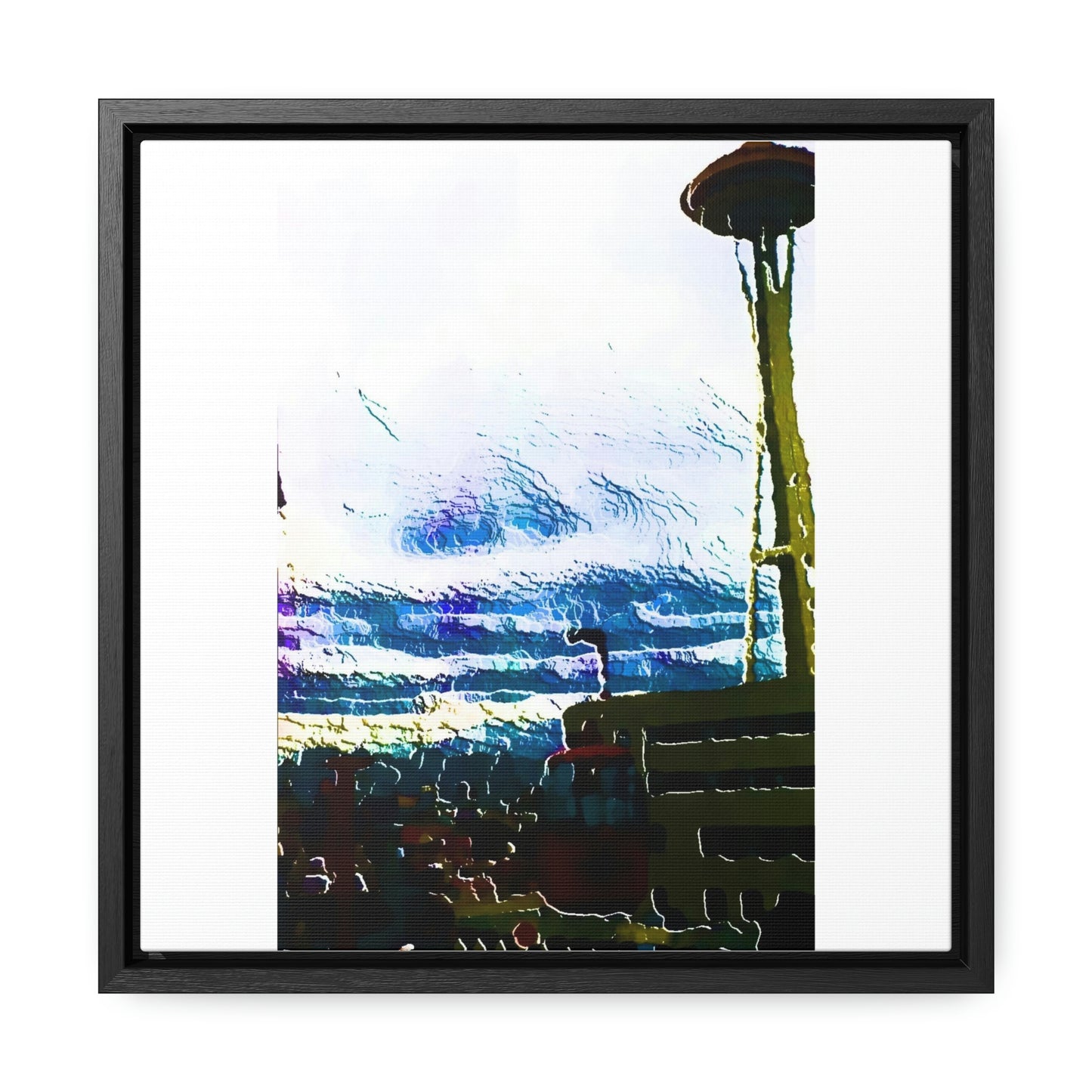 Gallery Canvas Wraps, Square Frame ... Air Tram-Way Gondola & Seattle Space Needle: Seattle World's Fair: 1962 ... Original Works ...
