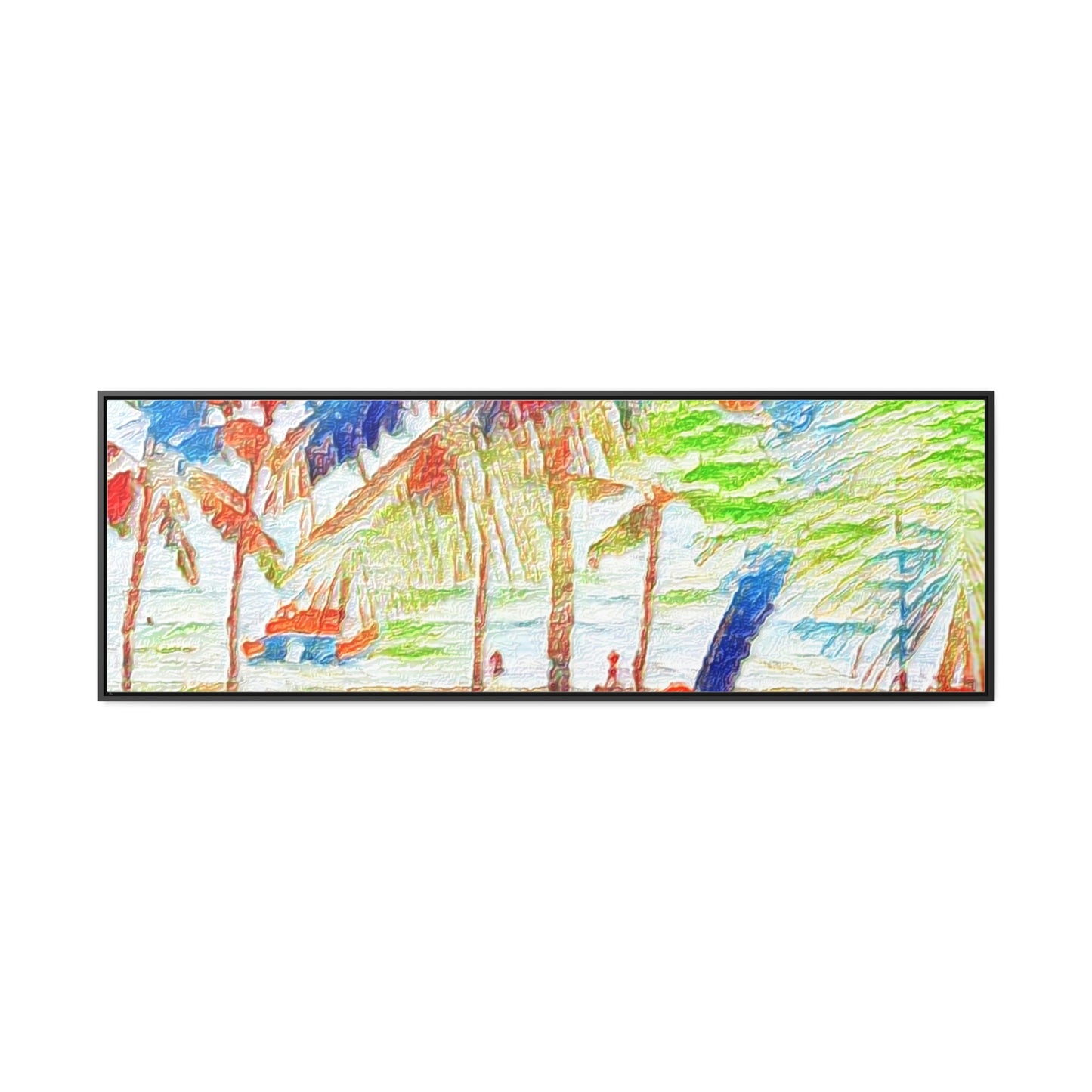 Gallery Canvas Wraps, Horizontal Frame ... "The Royal Hawai'ian: Waikiki Beach_Beach" ... Honolulu, HI ... Ocotber 2014 (Halloween) ... Original Works ...