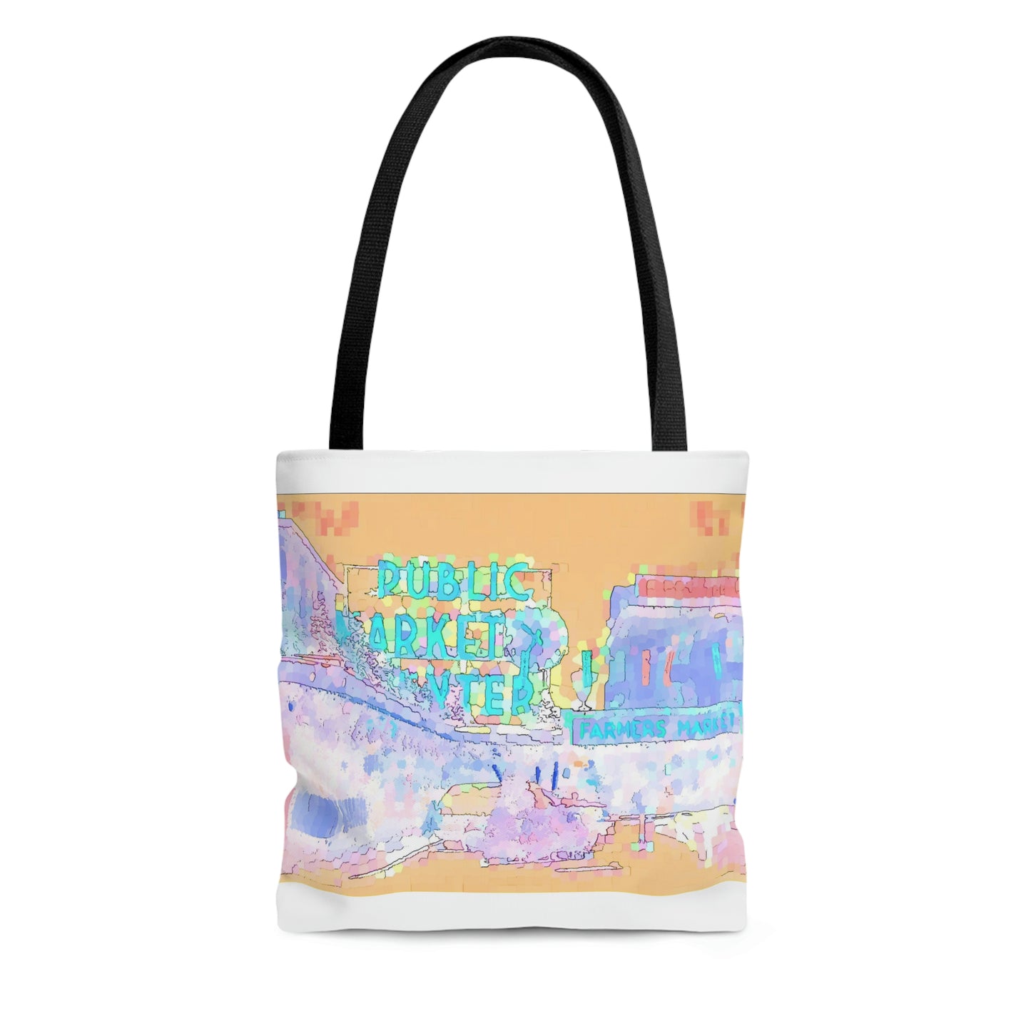 AOP Tote Bag ... A Bag To: "Use To-The-Market, At-The-Market, & Home-From-The-Market." Original Piece.