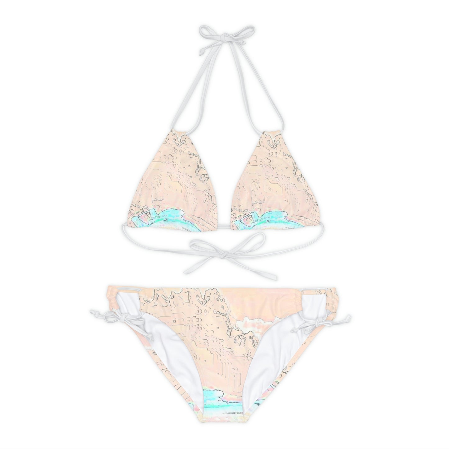 Strappy Bikini Set ... Seattle Columbia Cup On Lake Washington ... "Dave Wilcox Heads For The Win" ... Associate Gift-Photo ... Original Works ...
