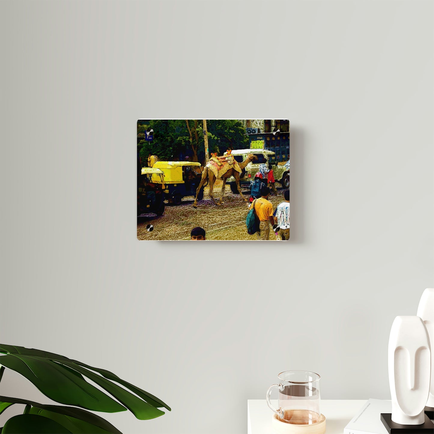 Acrylic Wall Art Panels ... "Truckin'-Up-To-Buffalo ... 'Oops - Wrong Country' ... Truckin'-Up-To-New Delll -'E' ... " ... (Delhi, India) ... 5July2007. Original Works ...