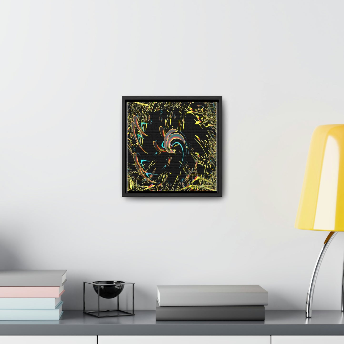 Gallery Canvas Wraps, Square Frame ... "Waning Moon" ... Central Idaho ... October 2022 ... Rendering Time: 22 Hours ... Original Works ...