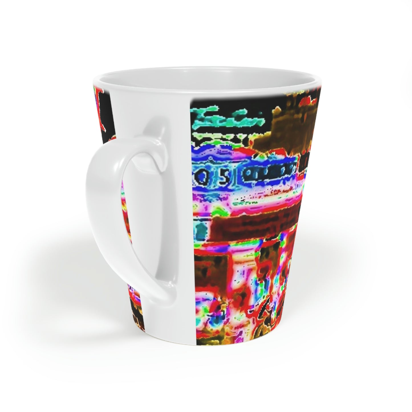 Latte Mug, 12oz ... "No.9 Fishermen's Grotto - Fishermen's Wharf, SF, California" ... Family Archives: 1970's ... Original Works ...