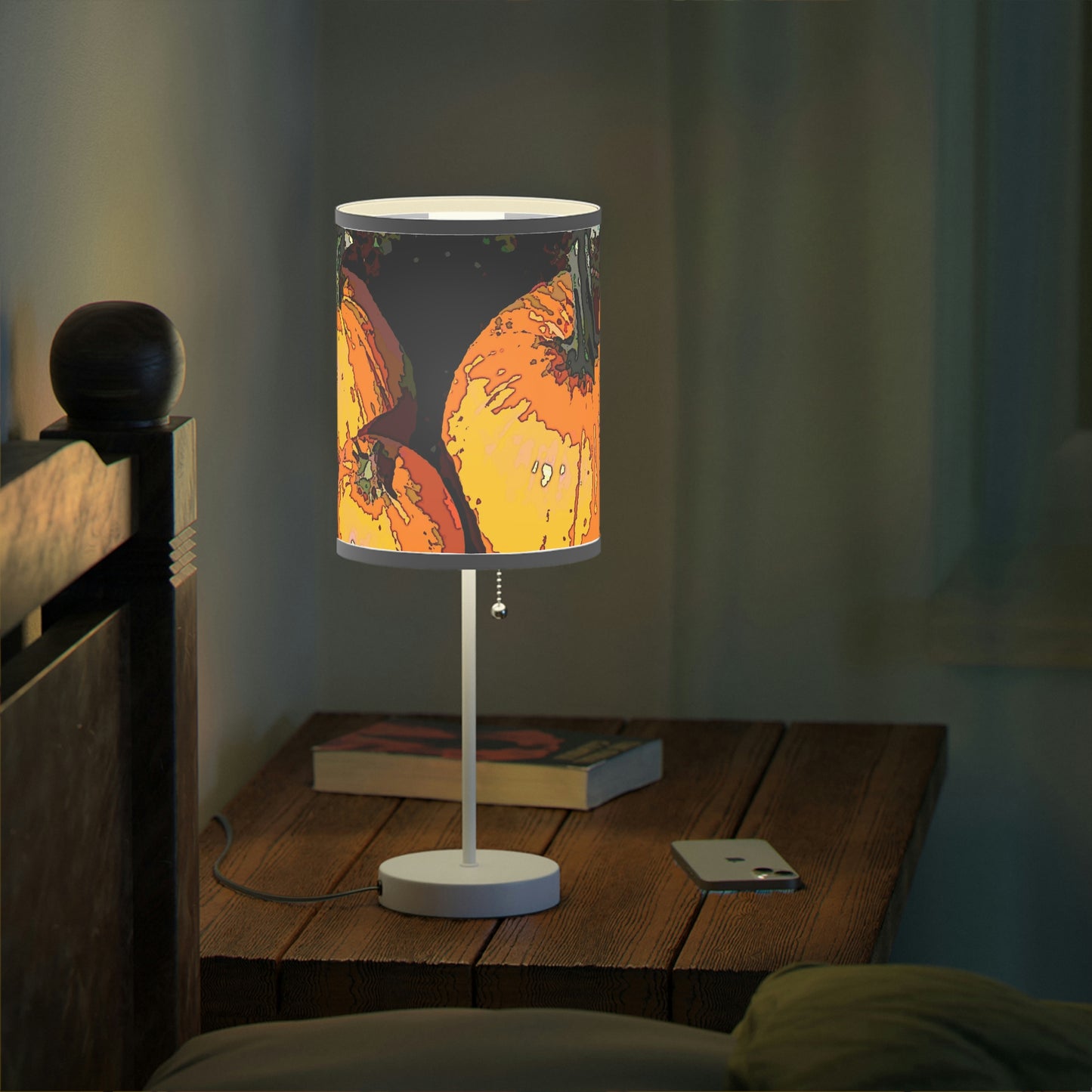 Lamp on a Stand, US|CA plug ... "A Lantern Within A Jack-O-Lantern" ...