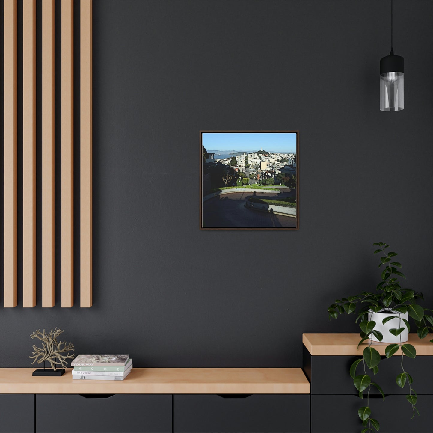 Gallery Canvas Wraps, Square Frame ...  "Lombard Street San Francisco, CA, USA" ... Family Archives 1970's ... Original Works ...