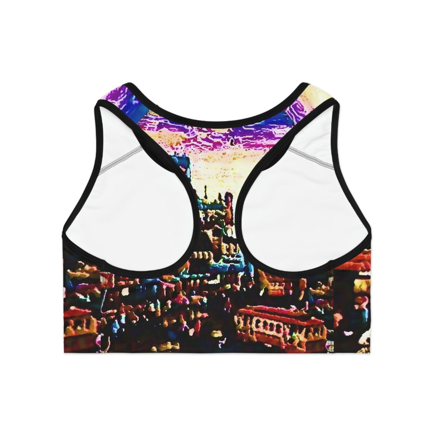 Sports Bra (AOP) ... "No.9 Fishermen's Grotto - Fishermen's Wharf, SF, California" ... Family Archives: 1970's ... Original Works ...