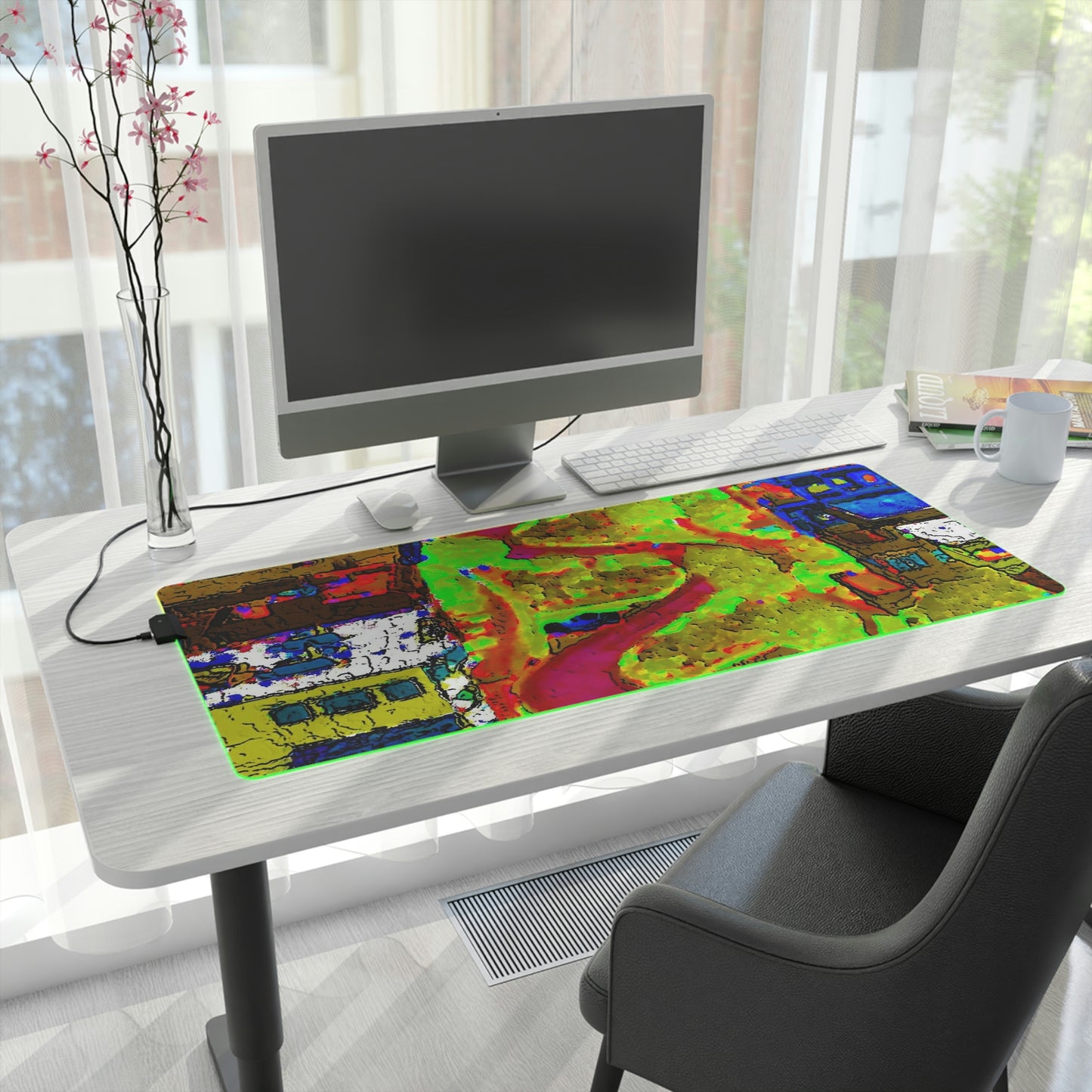 LED Gaming Mouse Pad ... A Crazy Street ... 'Eight Winding Curve-Switchbacks' ... "Lombard Street, San Francisco, CA' ... Family Archives: 1970's ... Original Works ...