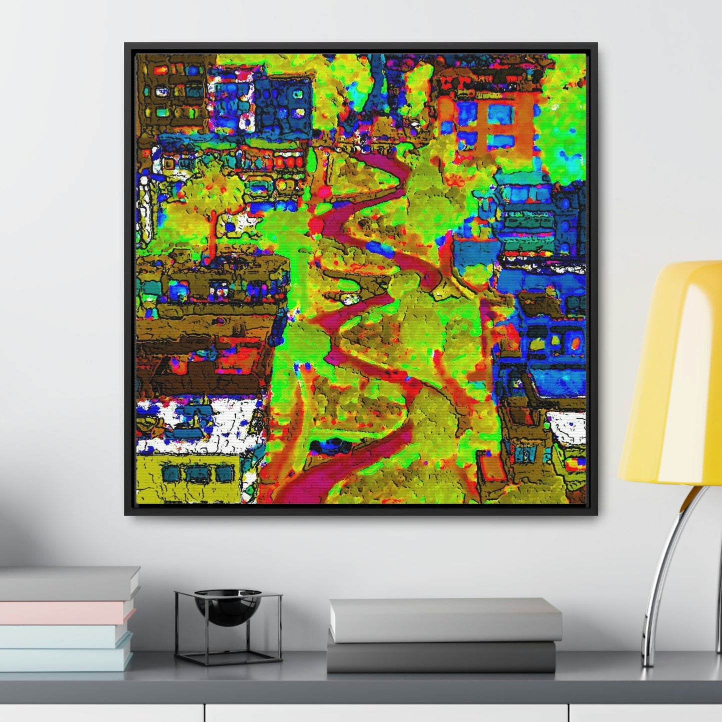 Gallery Canvas Wraps, Square Frame ... A Crazy Street ... 'Eight Winding Curve-Switchbacks' ... "Lombard Street, San Francisco, CA' ... Family Archives: 1970's ... Original Works ...
