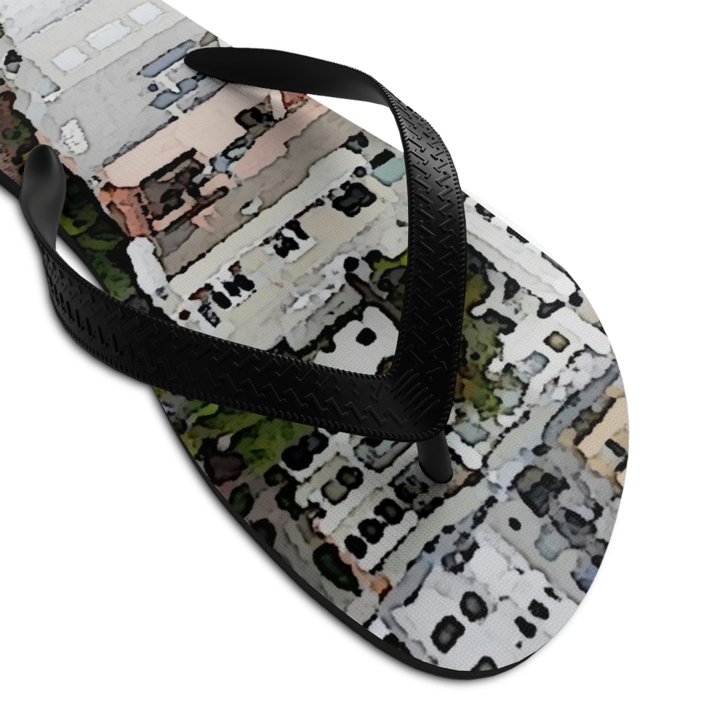 Unisex Flip-Flops ... A Crazy Street ... 'Eight Winding Curve-Switchbacks' ... "Lombard Street, San Francisco, CA' ... Family Archives: 1970's ... Original Works ...