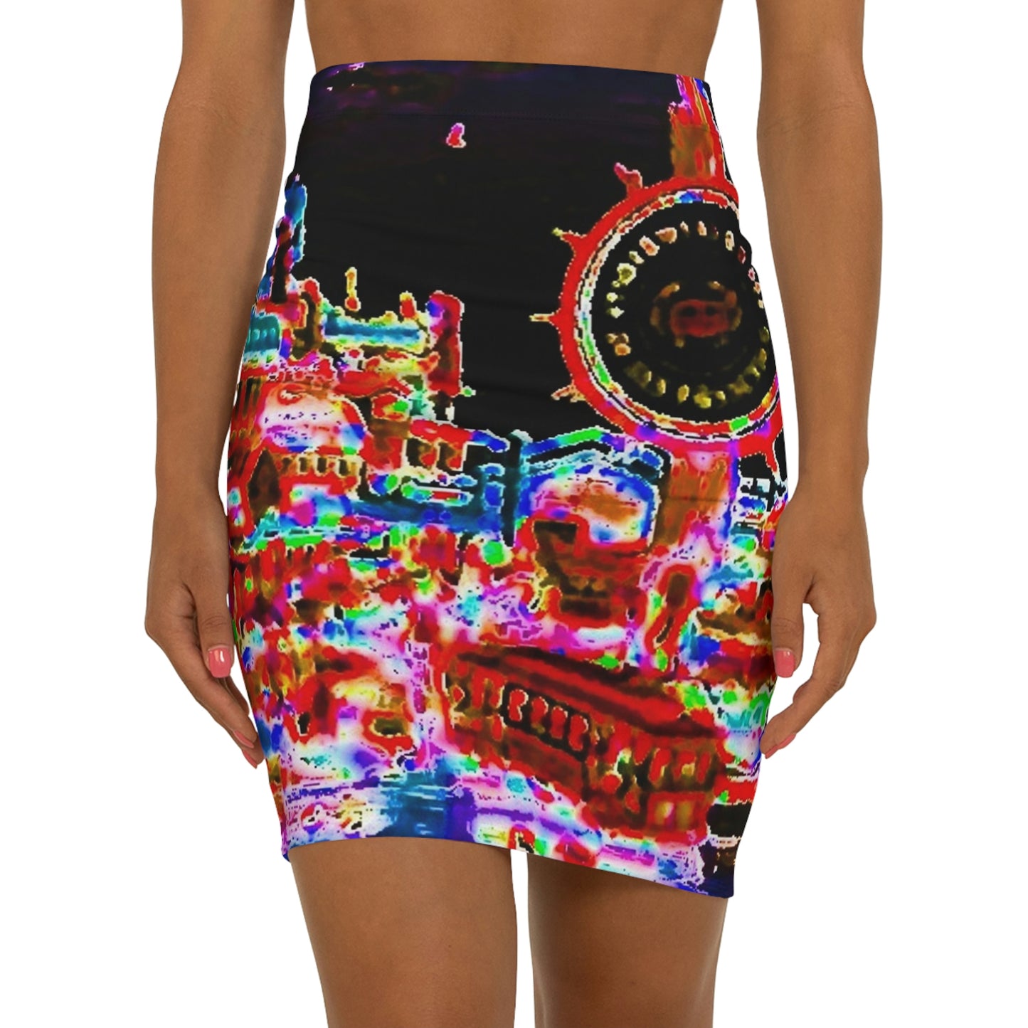 Women's Mini Skirt ... "No.9 Fishermen's Grotto - Fishermen's Wharf, SF, California" ... Family Archives: 1970's ... Original Works ...