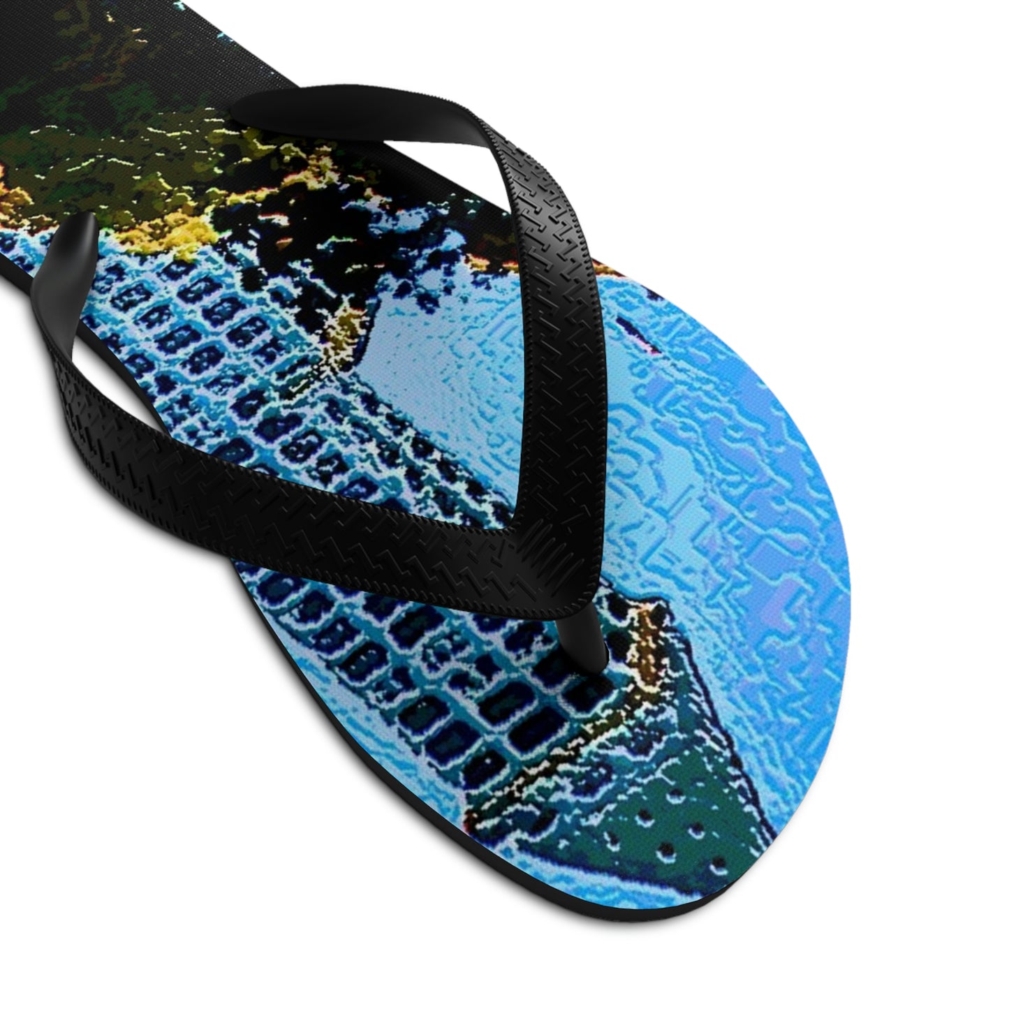 Unisex Flip-Flops ...  Pioneer Square & Smith Tower ... 'That World Famous View' ... Colleague Supplied Photo ... Original Works ...