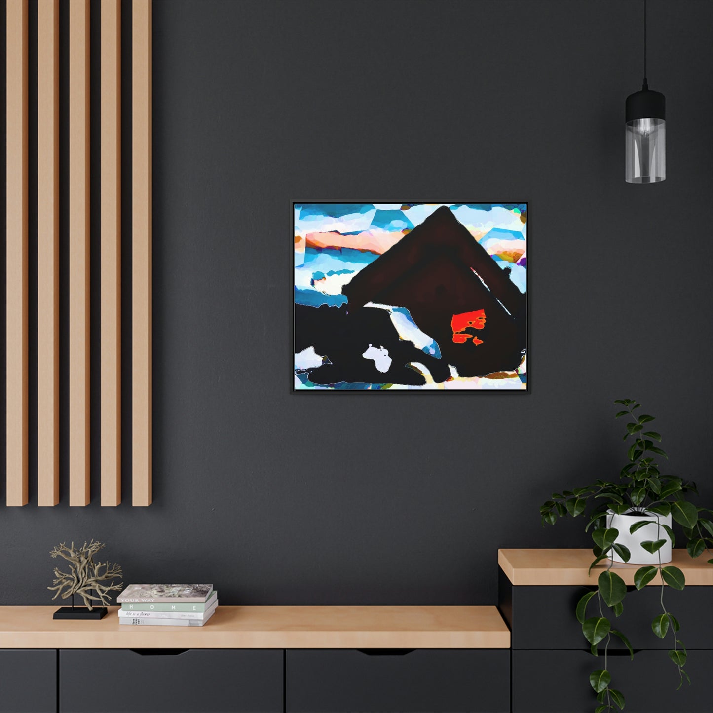 Gallery Canvas Wraps, Horizontal Frame ... After An Intense Snow Storm ... 'Digging Out' ... A Vehicle & Cabin "In The Mountains" ... March 2023 ... Original Works ...