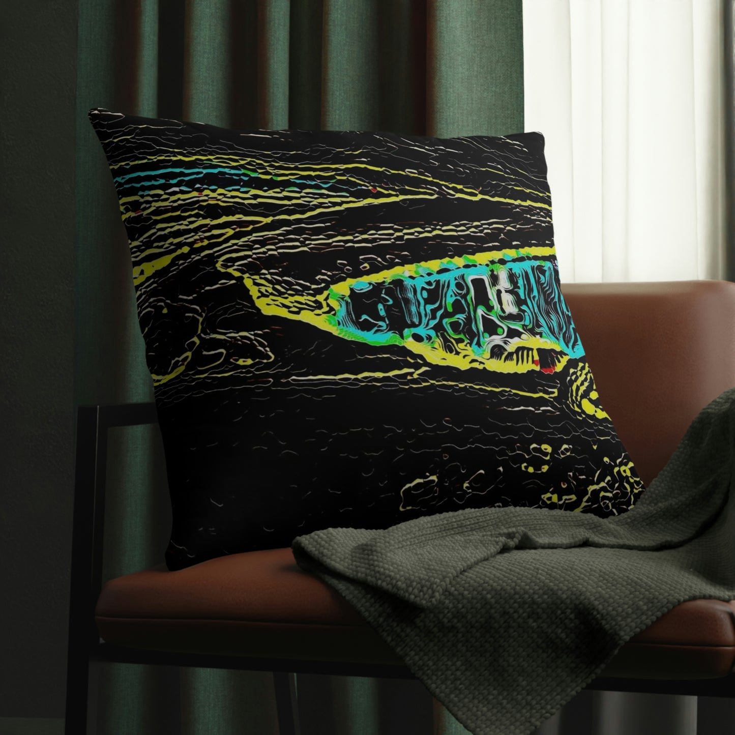 Waterproof Pillows ...  "Snow Vehicle In Snow Storm At-Rest" ... Circa 12Mar23 ... Central Idaho ... 18-Hours Rendering Time: Original Works ...